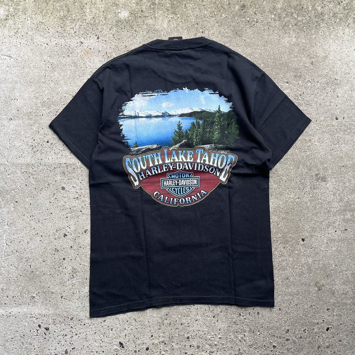 Harley Davidson × Vintage × West Coast Choppers Harley Davidson knucklehead California Vintage tshirt Size US S / EU 44-46 / 1 - 2 Thumbnail