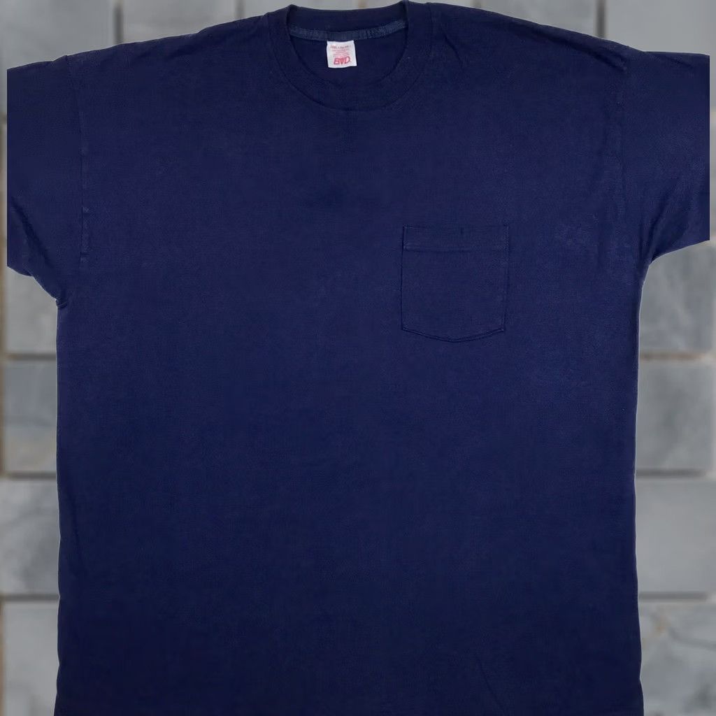 Vintage VINTAGE B.V.D T-Shirt 3XL Navy Blue Crew Neck Short Sleeve Men 90s 80s Beach Surf Rock Size US XXL / EU 58 / 5 - 1 Thumbnail
