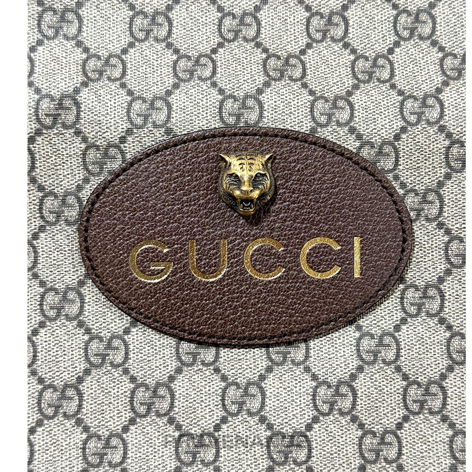 Gucci 🔴 Gucci Neo Vintage Drawstring Tote Backpack - GG Canvas Size ONE SIZE - 3 Thumbnail