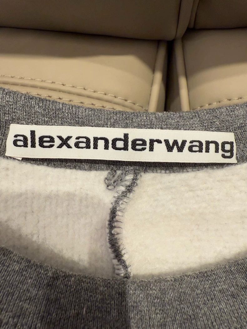 Alexander Wang Alexander Wang Sparkle Fleece Sweatshirt- Size S / US 4 / IT 40 - 5 Thumbnail
