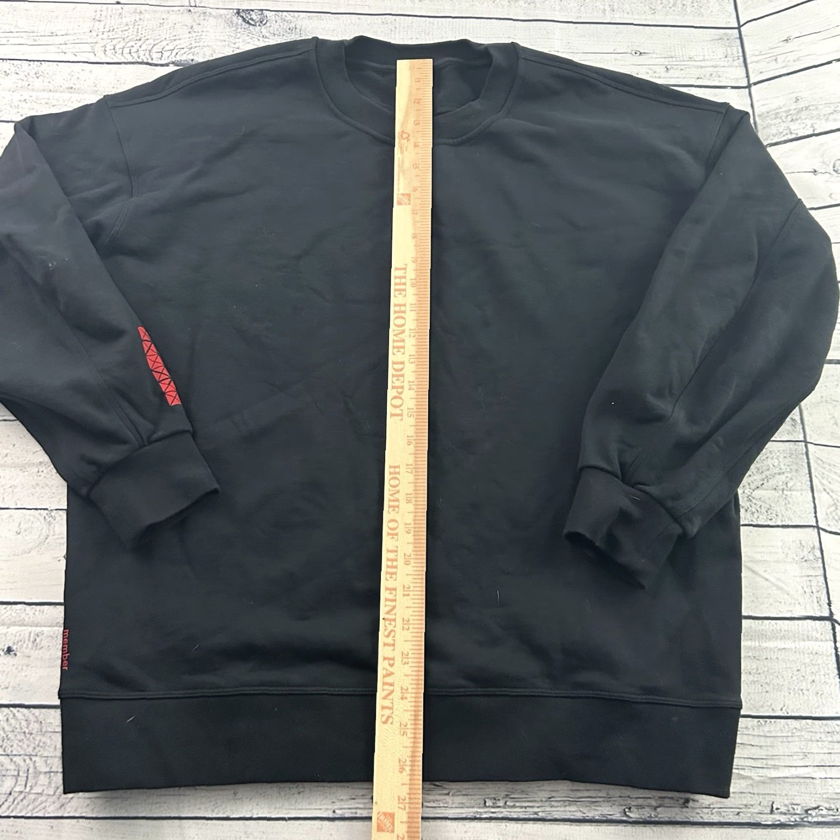 Lululemon Lululemon Sweatshirt Pullover Crewneck Women Black 8/10 Raglan Logo Activewear Winter Fall Spring Mens Womens Boys Girls Size M / US 6-8 / IT 42-44 - 2 Thumbnail