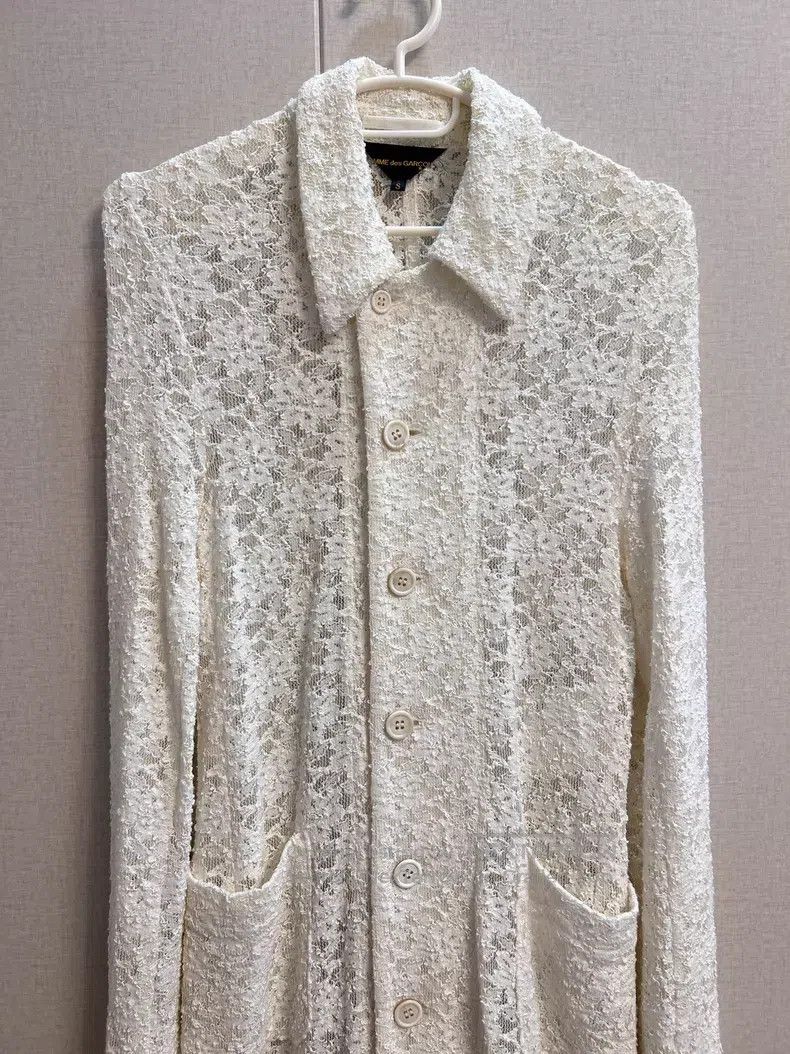Comme des Garcons Comme des Garcons Cream lace jacket Size S / US 4 / IT 40 - 3 Thumbnail