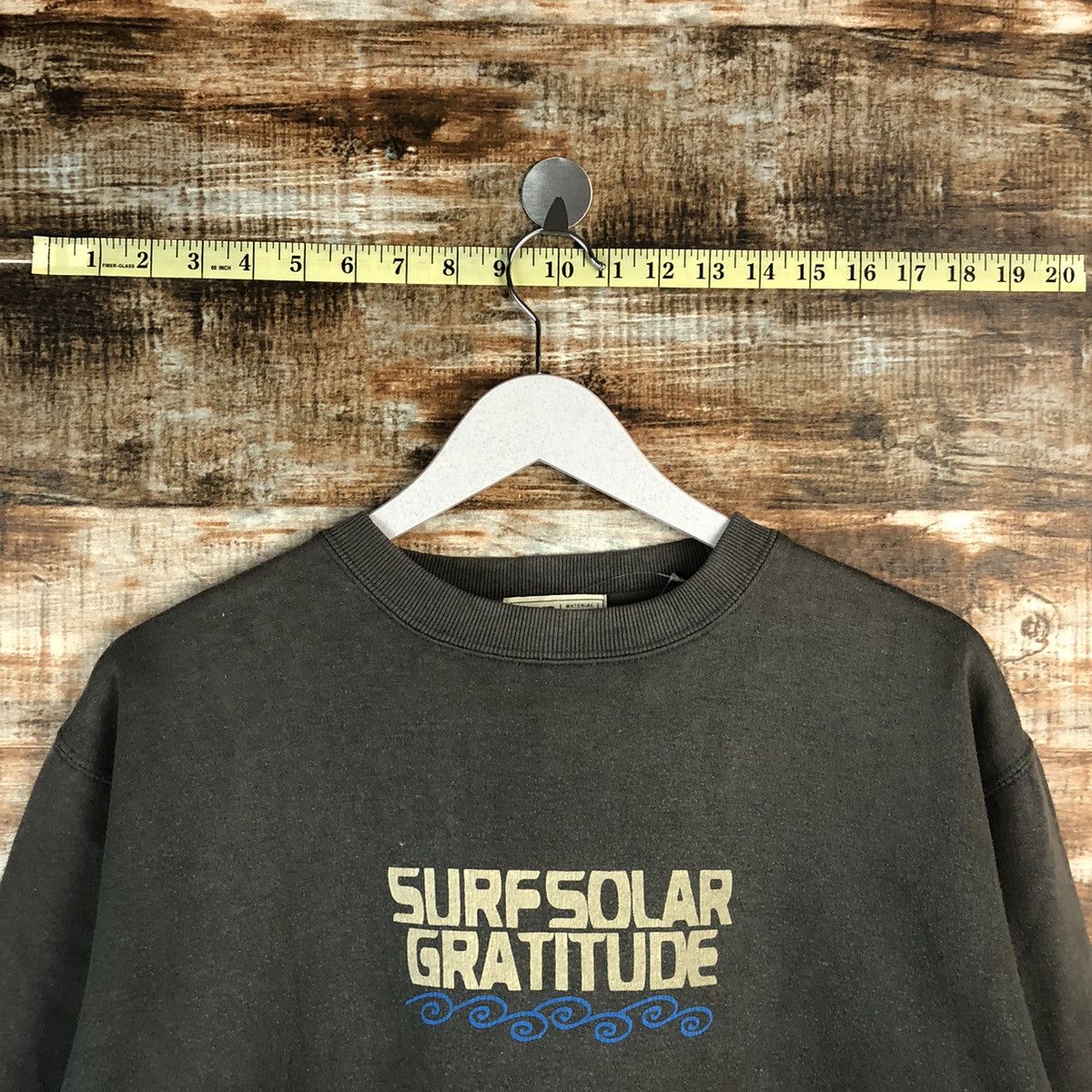 Vintage Dlevo surf vintage faded Grey Sweatshirt #A1524 Size US M / EU 48-50 / 2 - 4 Thumbnail