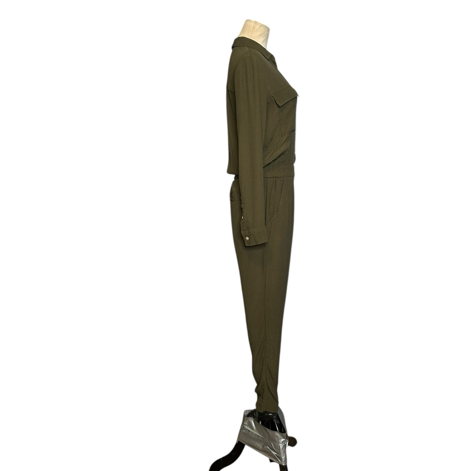 Madewell dark green long sleeves jumpsuit size XS