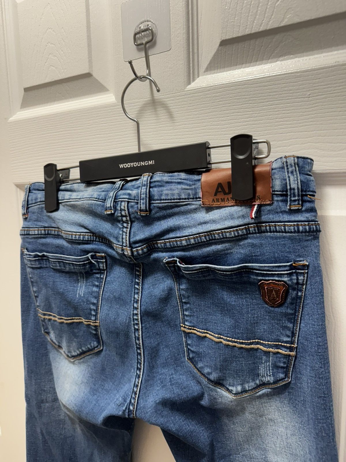 Armani Armani Jeans Denim Designer Vintage Blue Rare Size US 33 - 4 Thumbnail