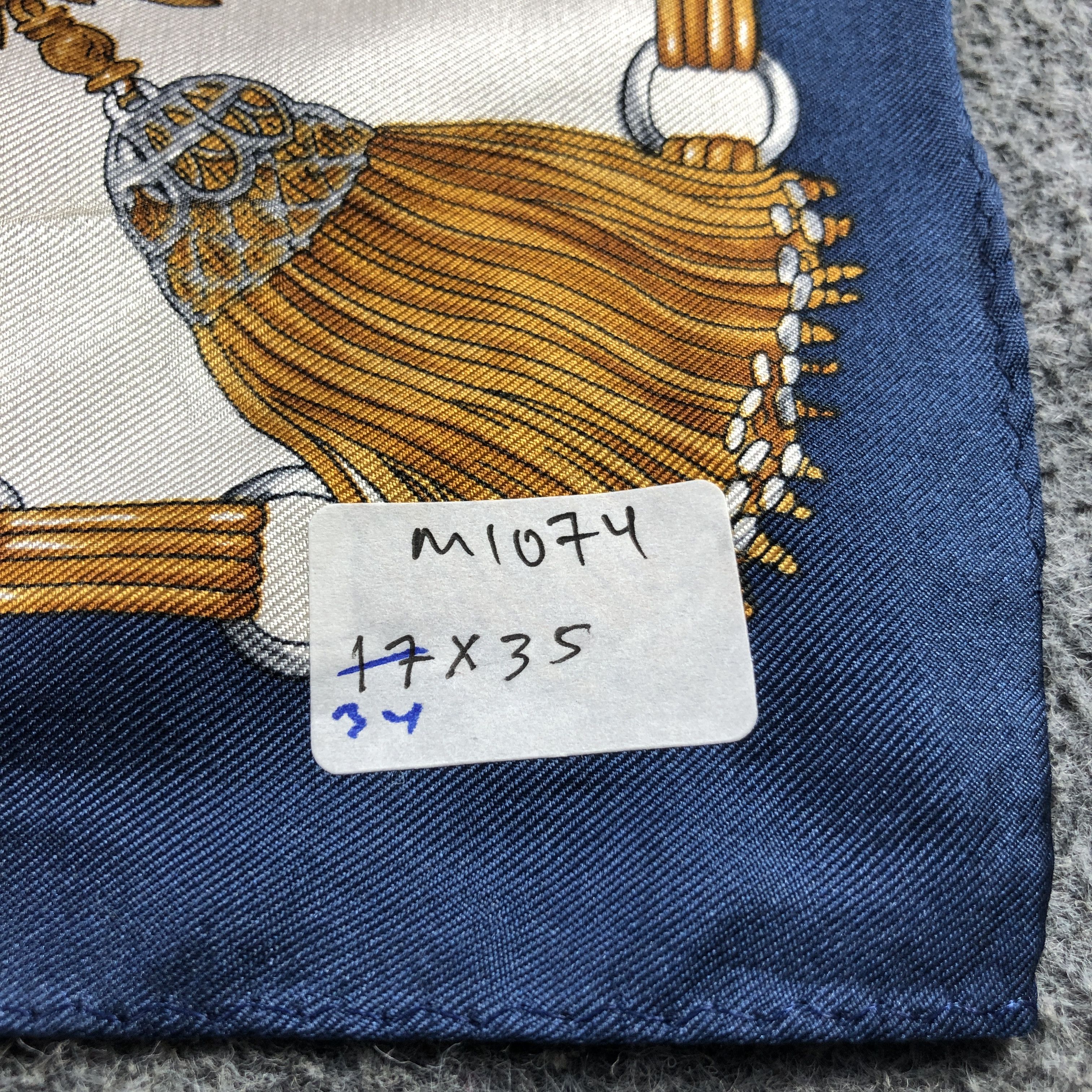 Vintage Unknown Luxury Design Silk Scarf M1074 Size ONE SIZE - 8 Thumbnail