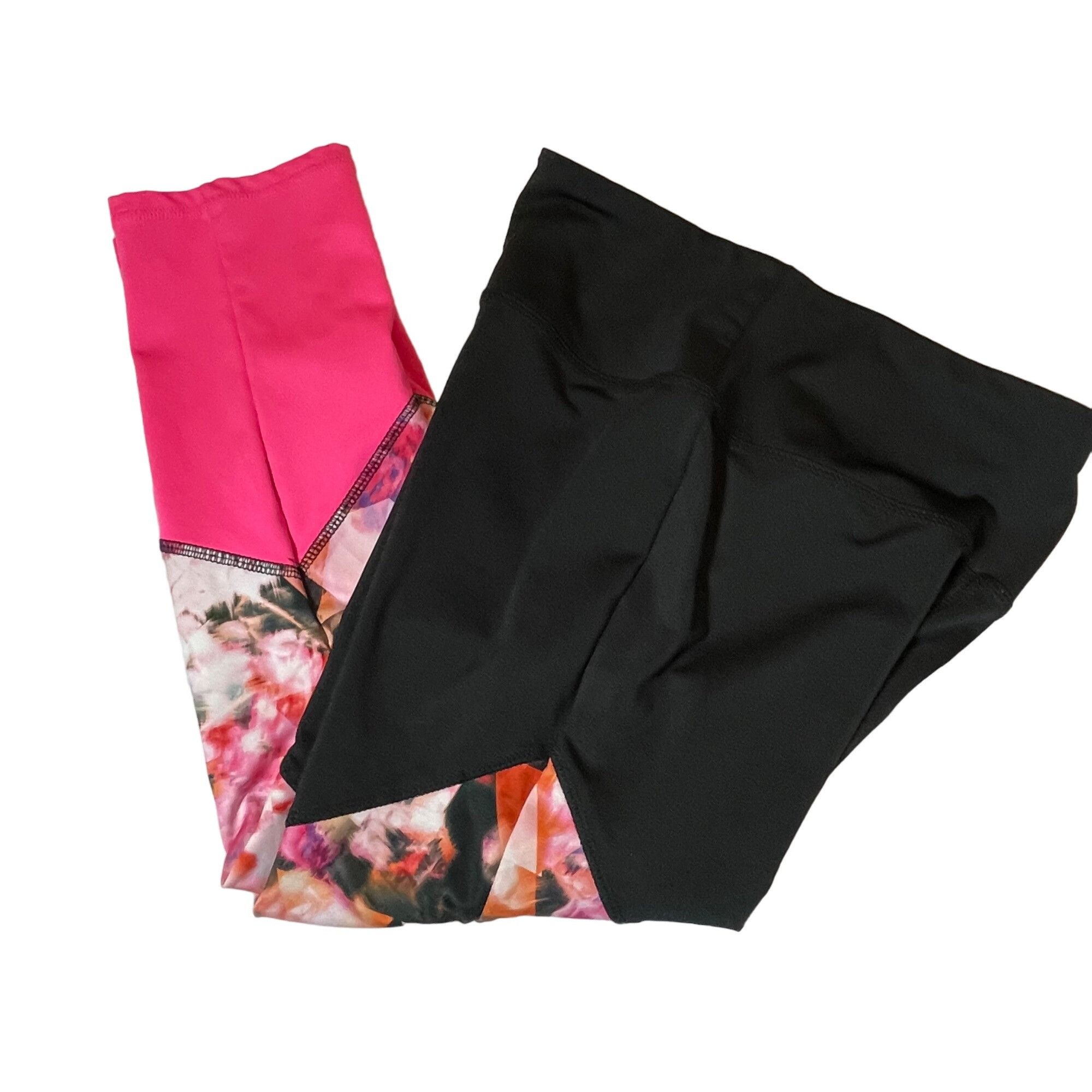 Other RBX Women's Floral & Geometric Print Leggings Small Black/Pi Size 26" / US 2 / IT 38 - 4 Thumbnail