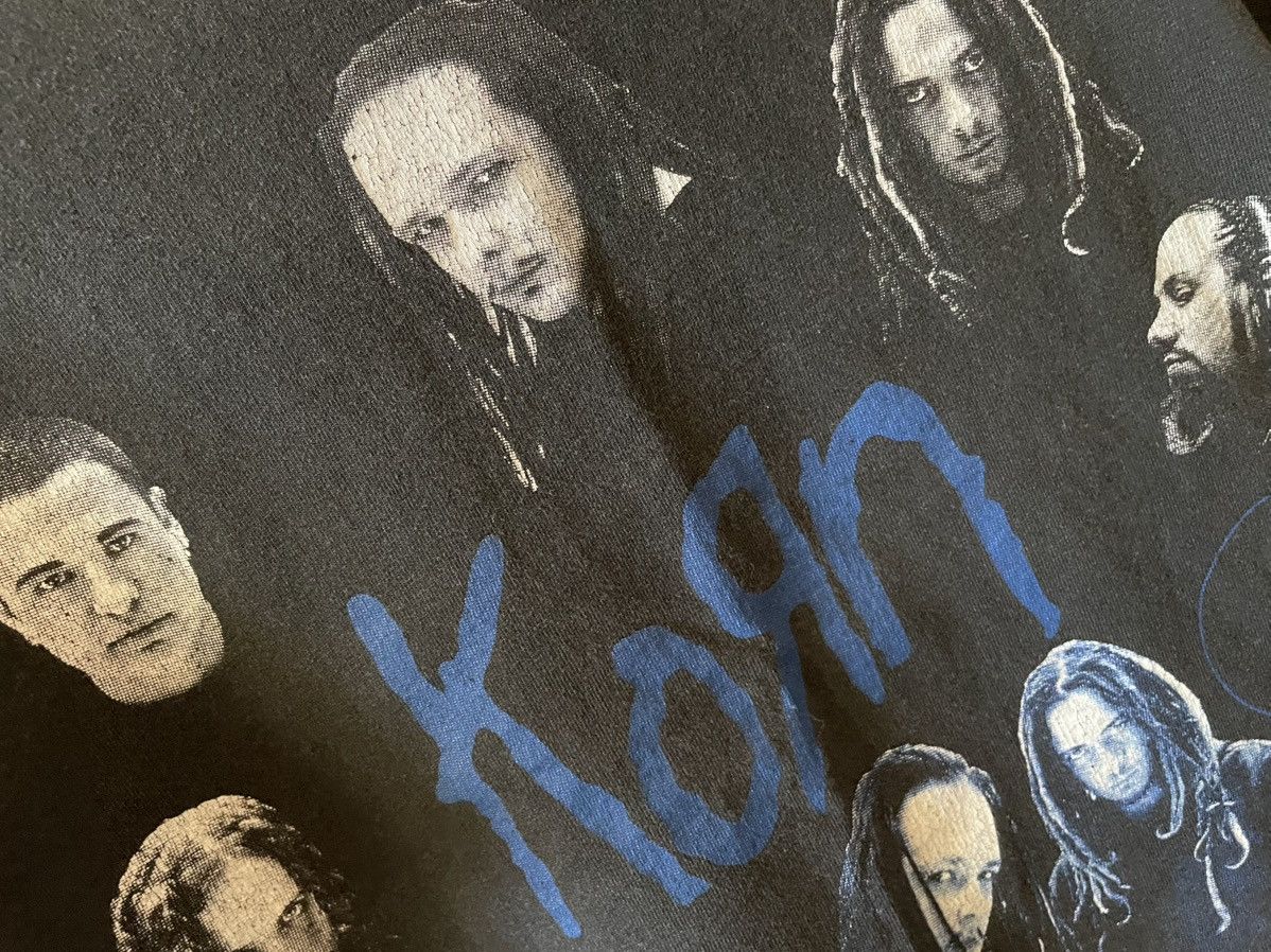 Band Tees × Vintage Vintage Black Faded 90s Y2K Korn Nu Metal Band Tshirt S Rare Size US S / EU 44-46 / 1 - 2 Thumbnail