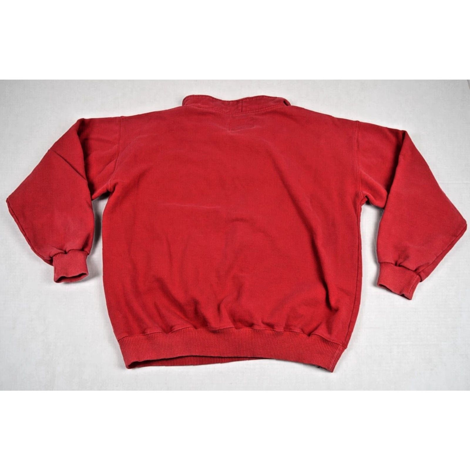 VINTAGE SDI Sweatshirt US Open Pebble Beach 1992 90s Red Blue Trim Cotton M/L 42 Chest Long Sleeve Shirt Mens