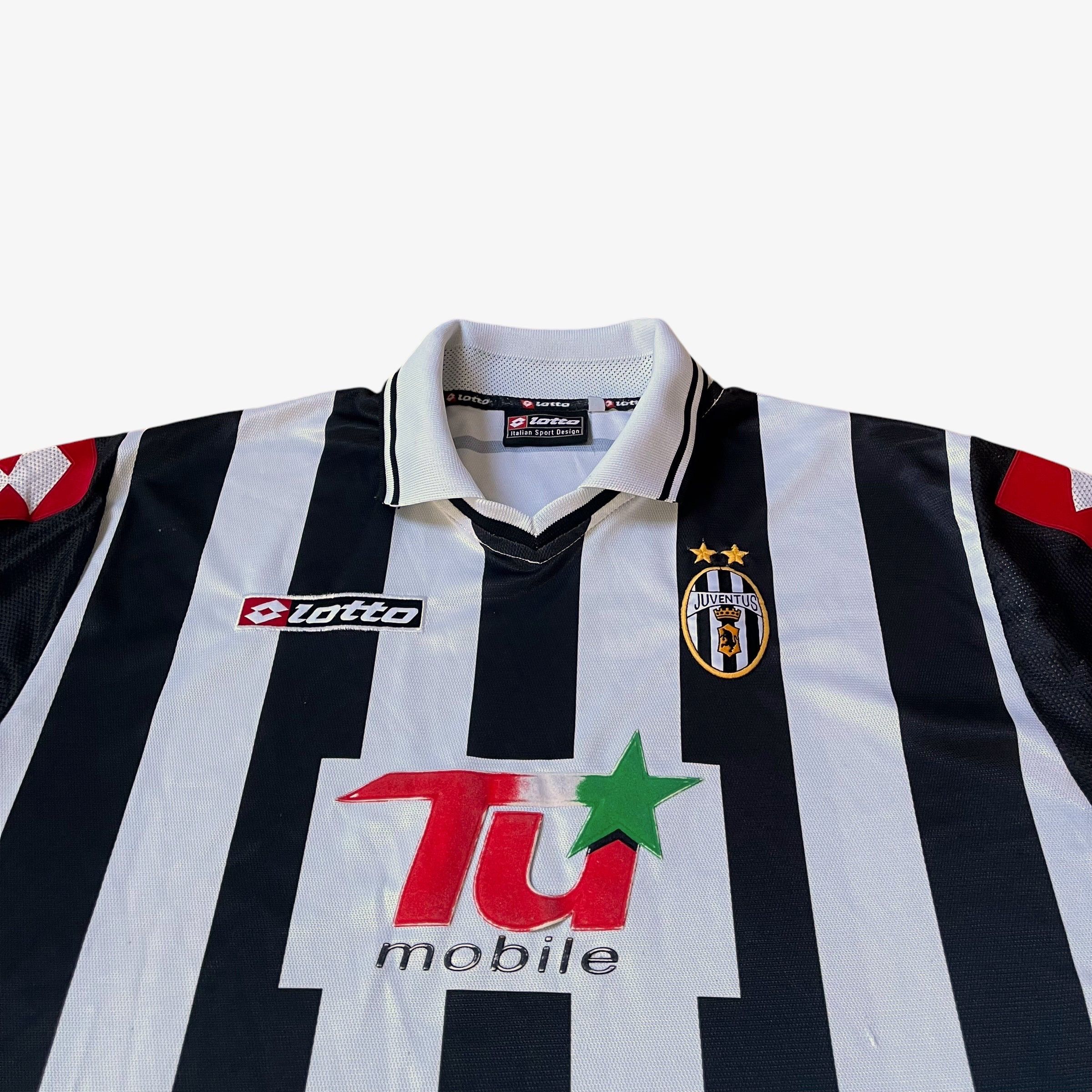 Lotto Sport Vintage Lotto Juventus 2001 Champions League Football Jersey Size US L / EU 52-54 / 3 - 4 Thumbnail