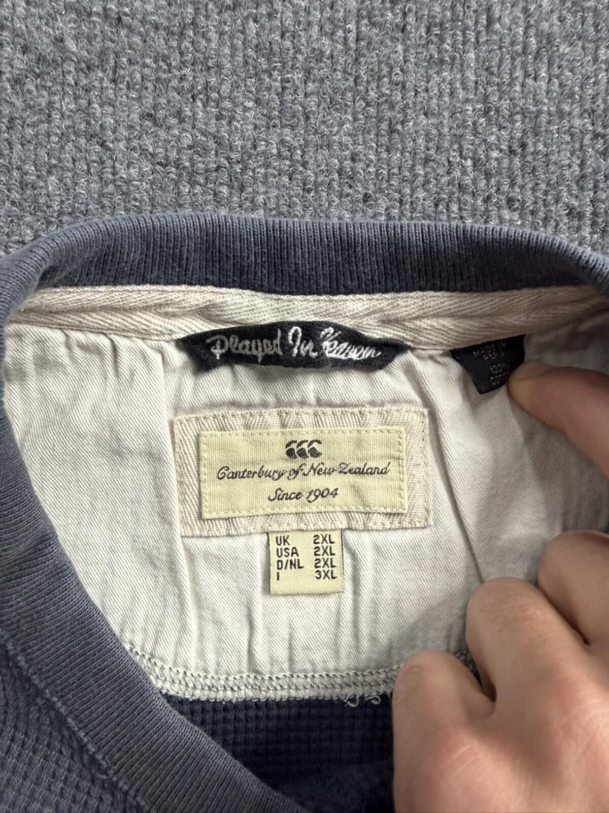 Canterbury of New Zealand VTG Canterbury of New Zealand Faded Waffle Knit Thermal 2XL Size US XXL / EU 58 / 5 - 4 Thumbnail