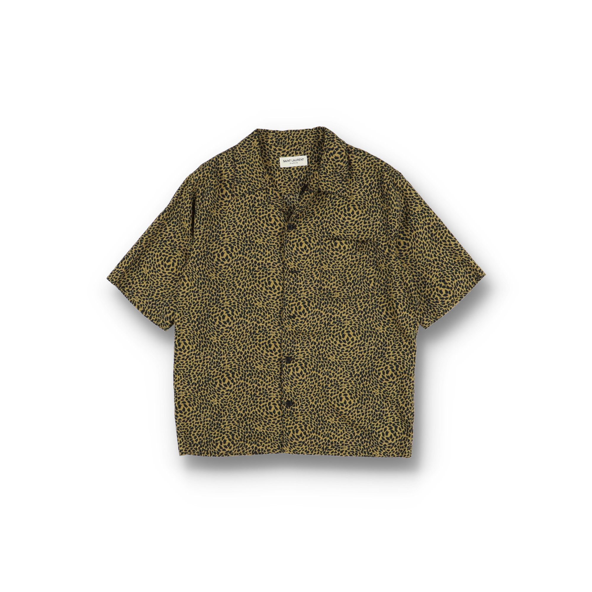 Saint Laurent Paris Leopard Print Short Sleeve Hawaiian Shirt Size US S / EU 44-46 / 1 - 1 Thumbnail