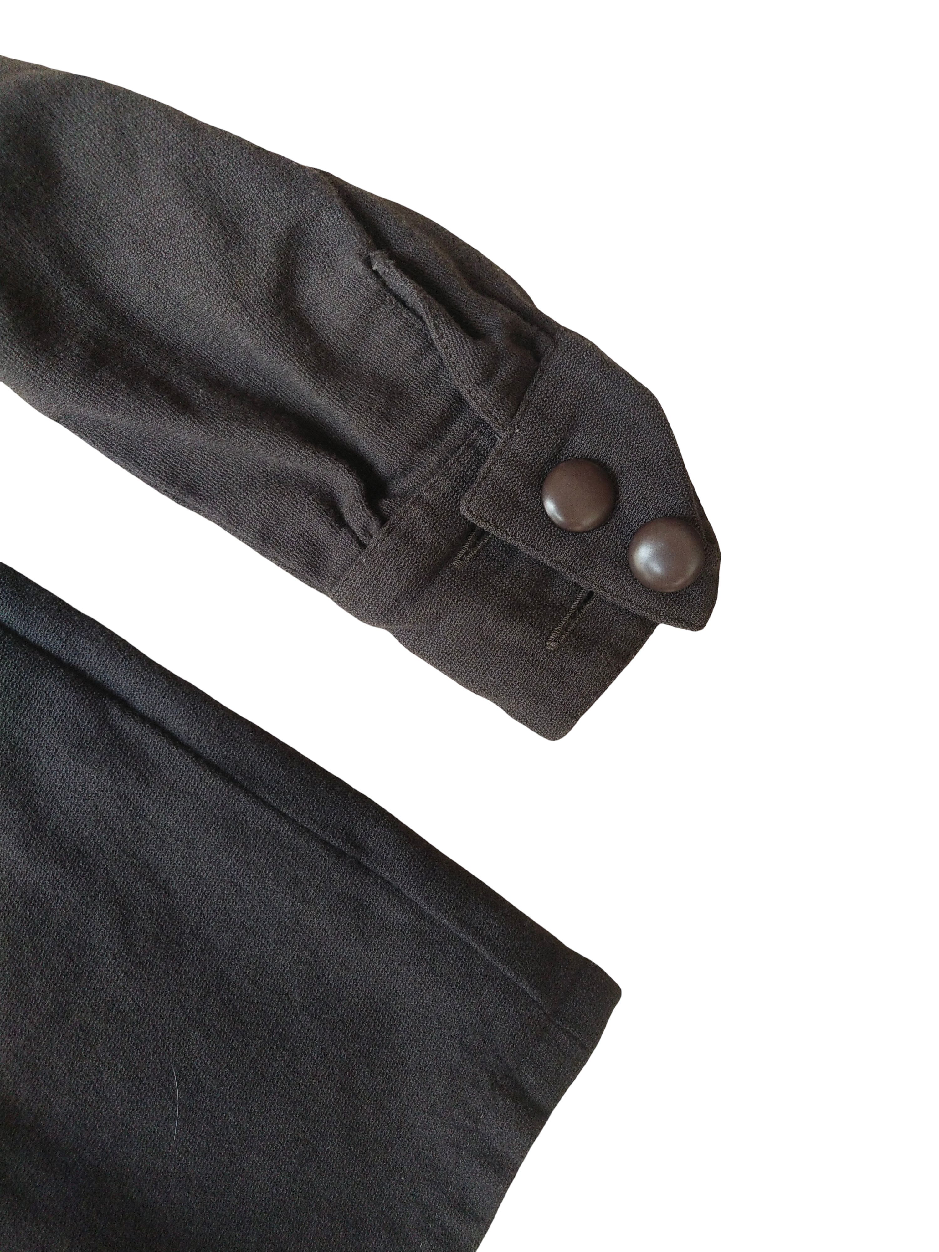 Christian Dior Monsieur 1970s Christian Dior Archive Wool Plastron Military Jacket Size M / US 6-8 / IT 42-44 - 3 Thumbnail