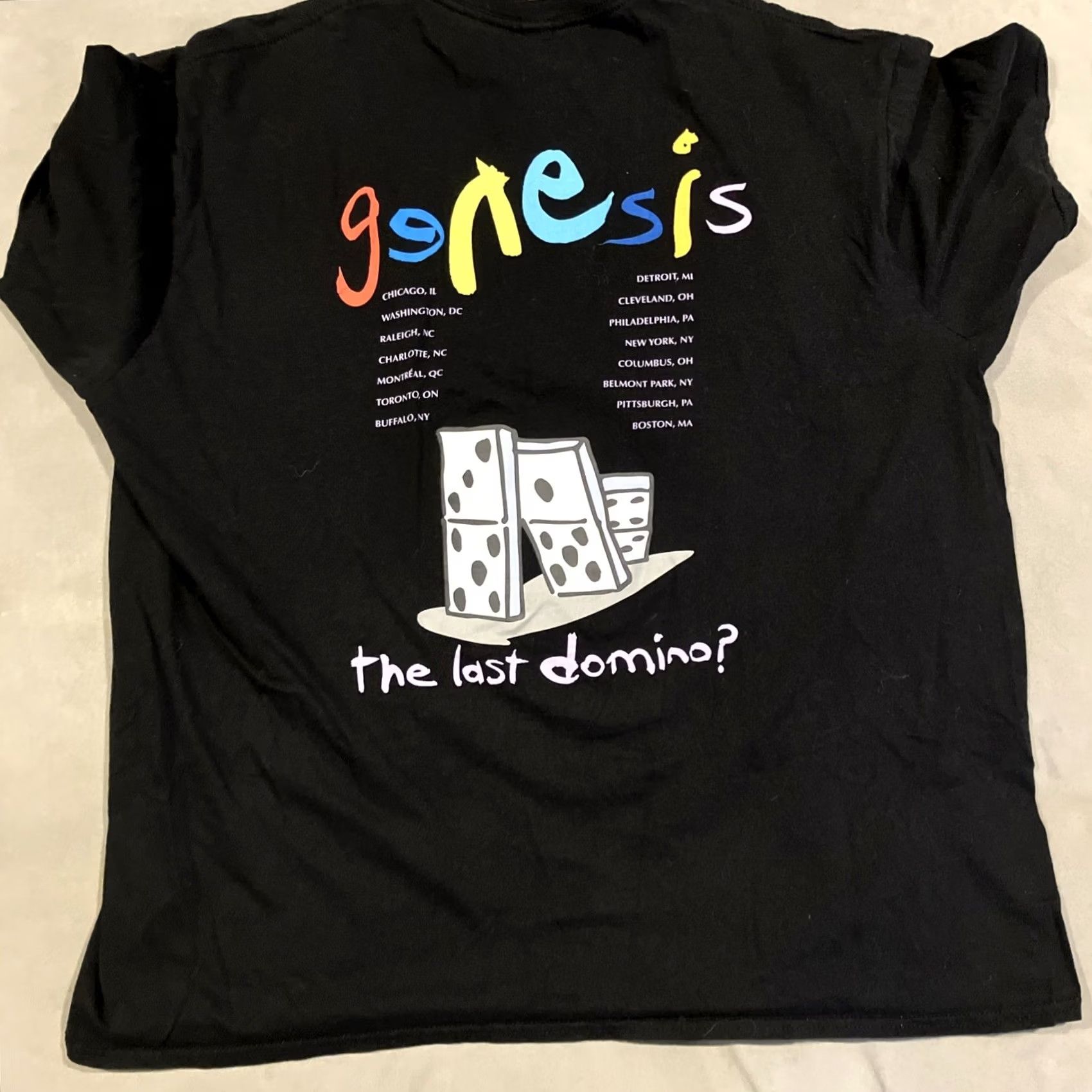 Vintage Genesis North American Tour The Last Domino? Shirt Men's XL NWOT T Size US XL / EU 56 / 4 - 3 Thumbnail