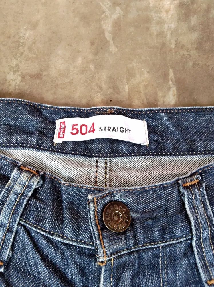 Levi's Vintage Levi's Jeans 504 Straight Leg Distressed Denim 34x29 Size US 34 / EU 50 - 6 Thumbnail