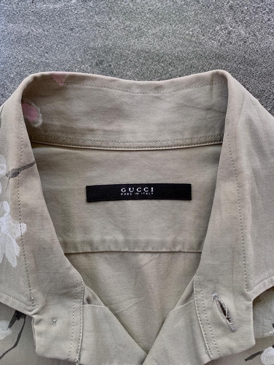 Gucci FREE TAX! SS 2003 Painted Floral Military Shirt by Tom Ford Size US S / EU 44-46 / 1 - 7 Thumbnail