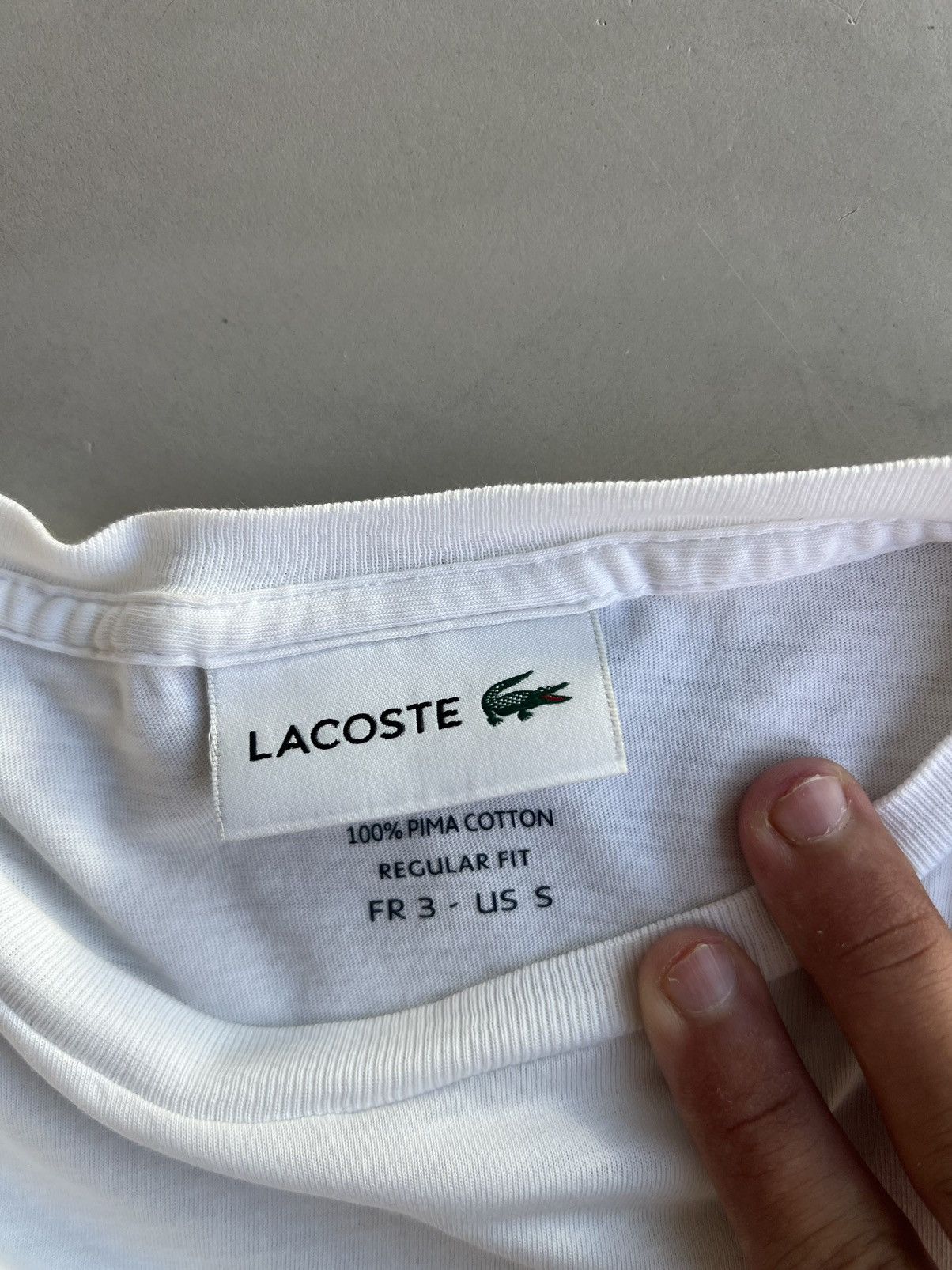 Lacoste Lacoste thin t shirt S slim fit Size US S / EU 44-46 / 1 - 3 Thumbnail