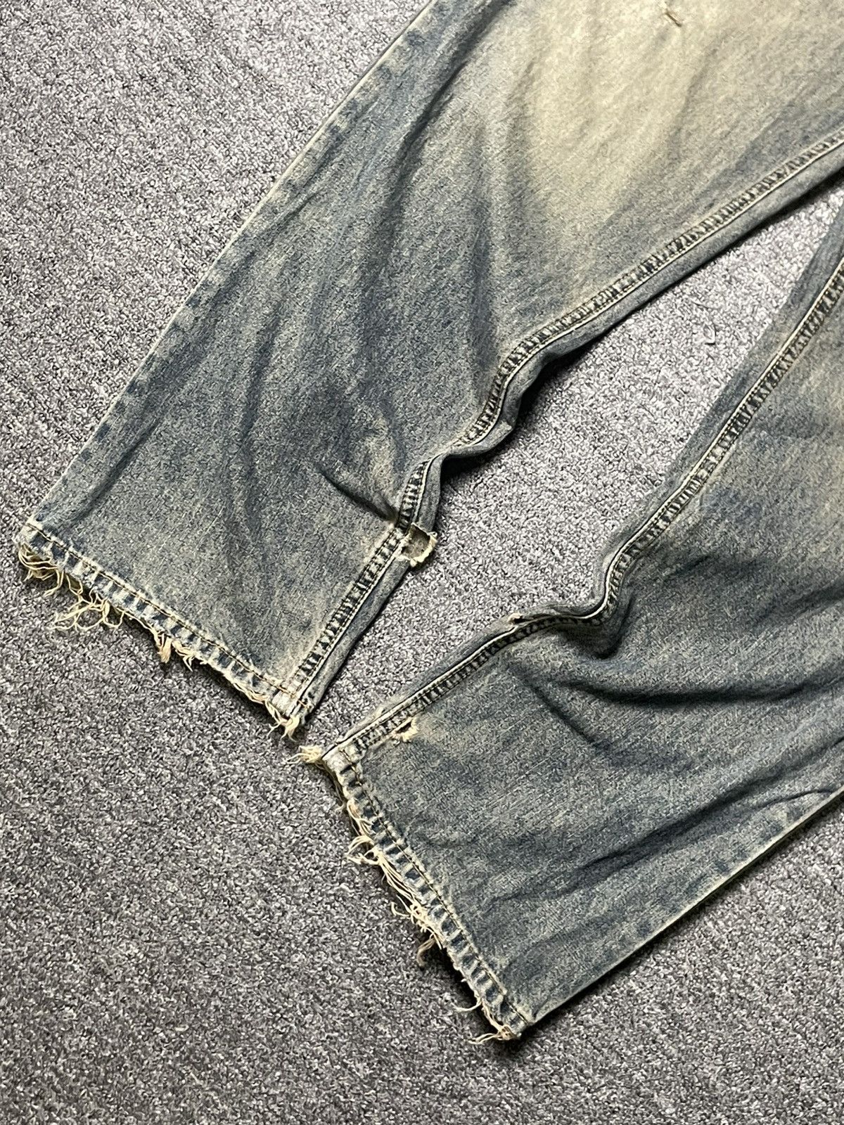 Japanese Brand × Vintage Vintage SAVIER Wash Selvedge Jeans (91) Size US 33 - 2 Thumbnail