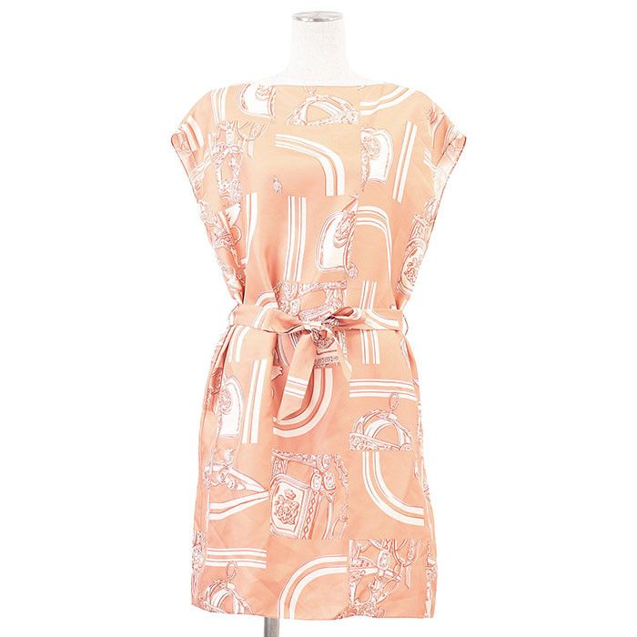 Hermes Hermes Hermes En Desordre Finesse Silk Dress36 Others Dresses DUTY FREE for USA Size ONE SIZE - 1 Thumbnail