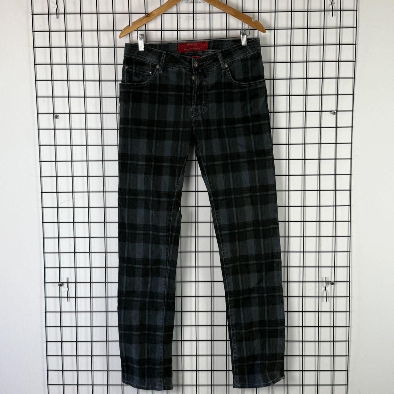 Jacob Cohen Jacob Cohen Trousers Luxury Bottoms Mens Checkered Print Size US 32 / EU 48 - 1 Thumbnail