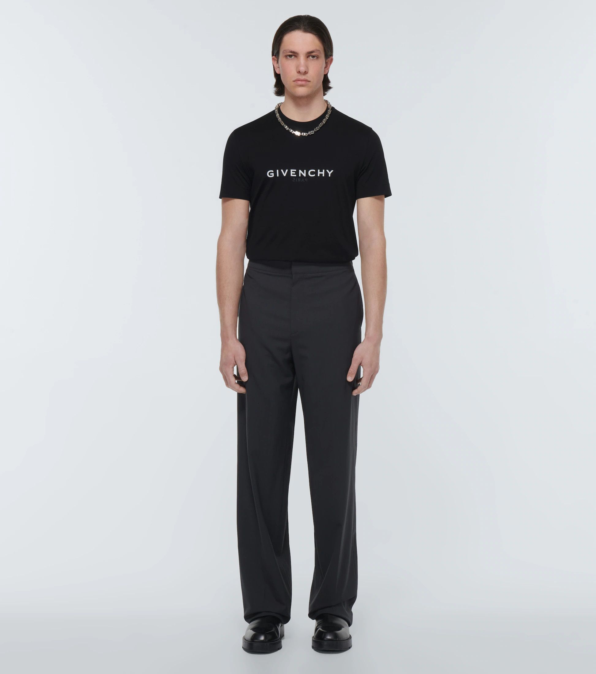 Givenchy Black Reverse Logo T-Shirt Size US S / EU 44-46 / 1 - 4 Thumbnail