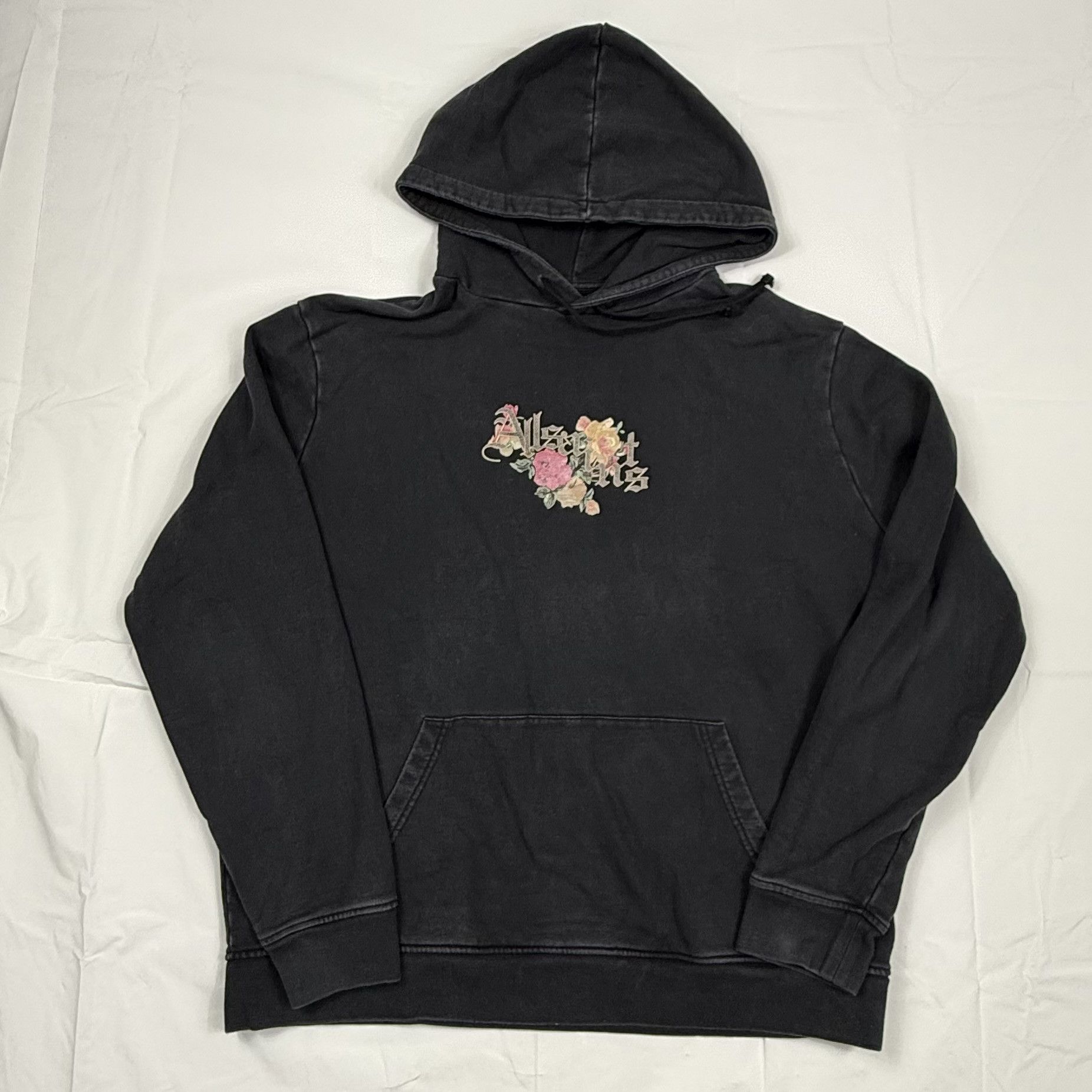 Allsaints AllSaints Bounty OTH Hoodie Mens Large Faded Black Size US L / EU 52-54 / 3 - 1 Thumbnail