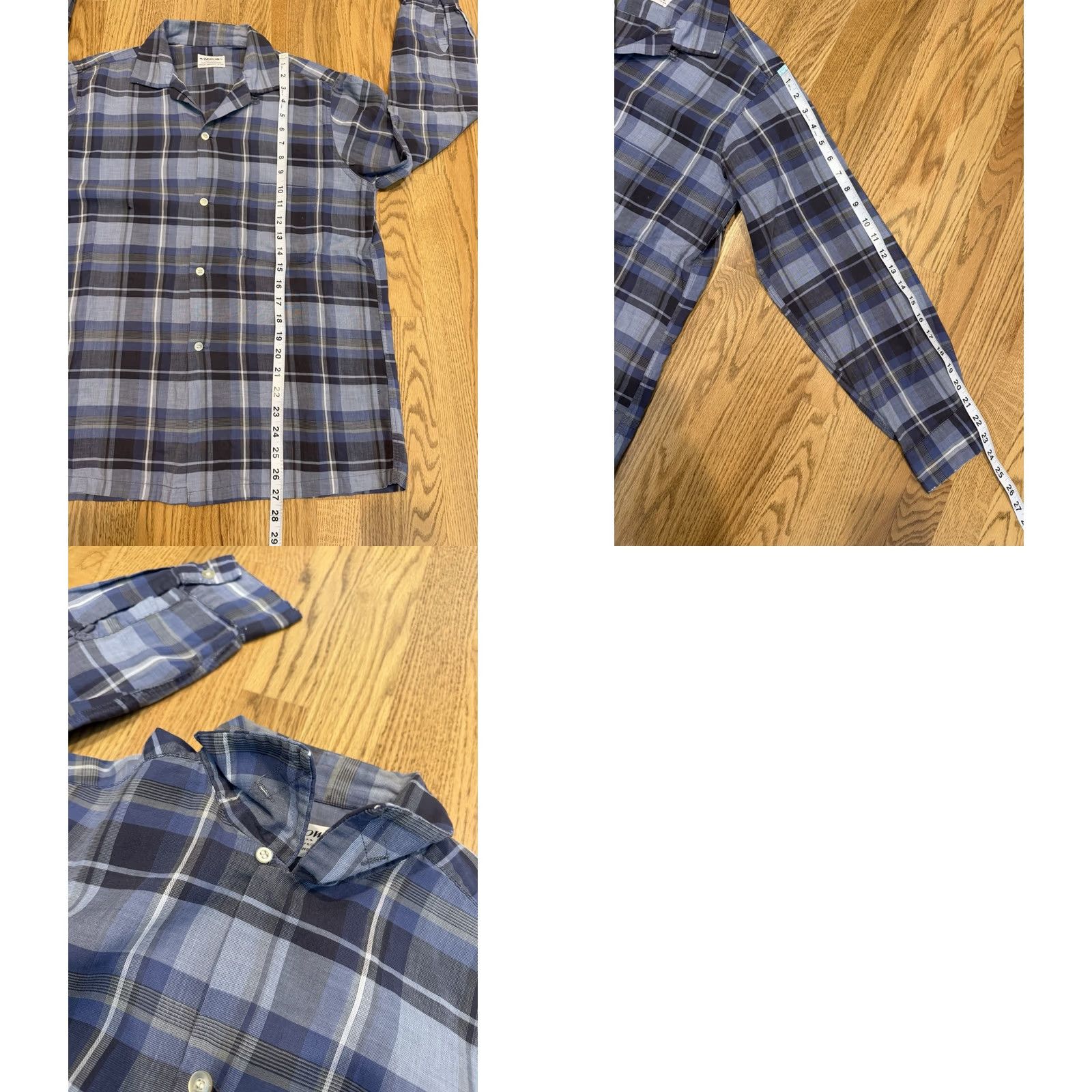 Arrow VINTAGE Arrow Loop Collar Shirt Men’s M Blue Plaid Rockabilly Vtg Size US M / EU 48-50 / 2 - 10 Thumbnail