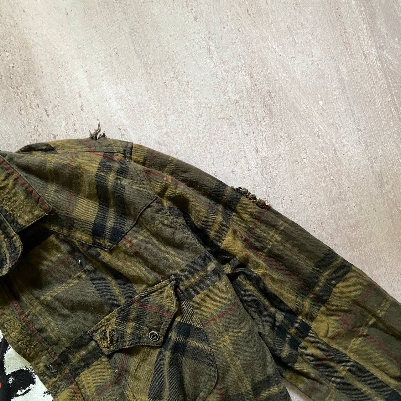 Japanese Brand × Vintage VINTAGE Y2K DISSTRESSED DESIGNER AMAZING SHIRT Size US L / EU 52-54 / 3 - 3 Thumbnail