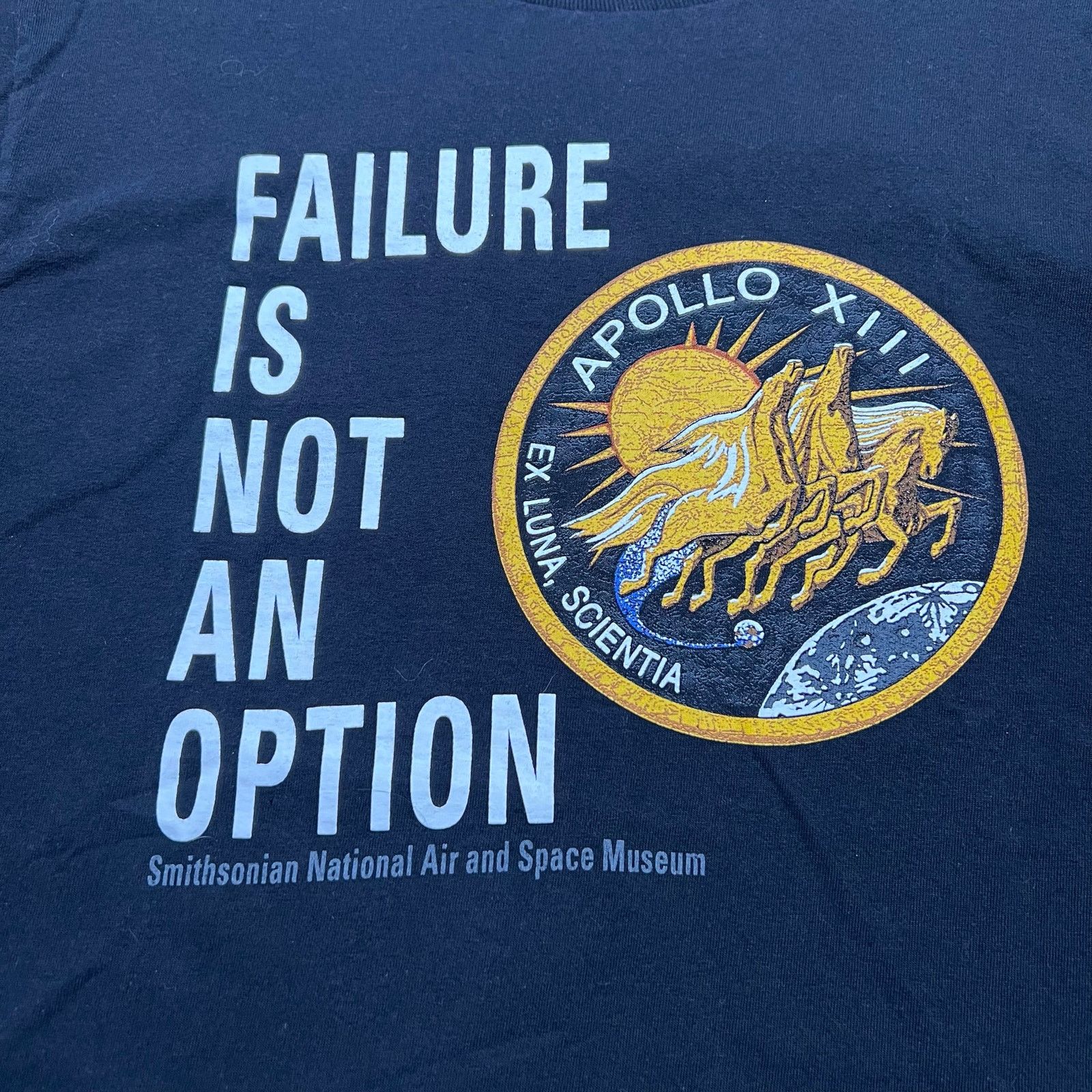 Vintage Apollo 13 Failure Is Not an Option T-Shirt Smithsonian NASA Size US M / EU 48-50 / 2 - 2 Thumbnail