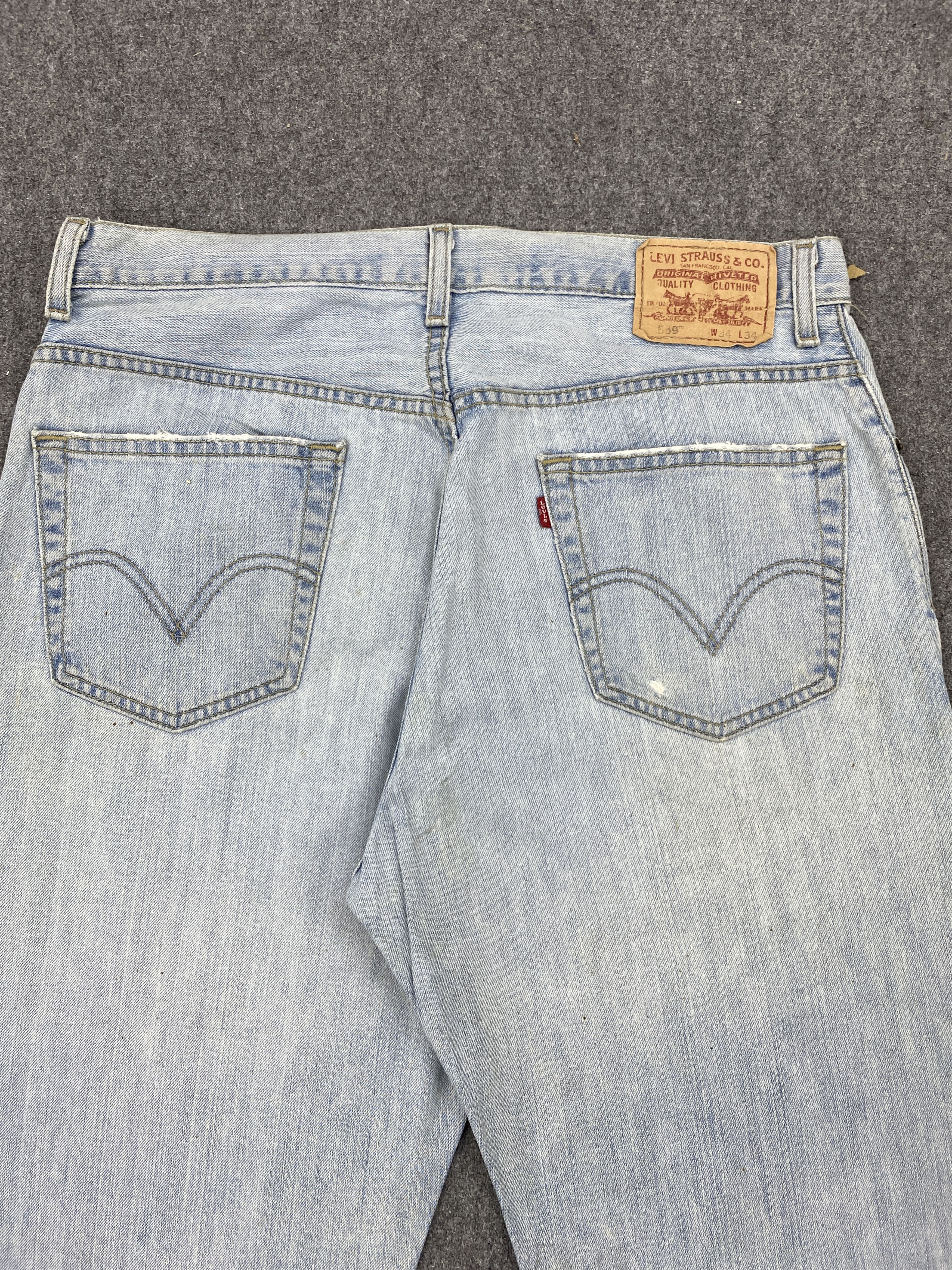 Levi's × Vintage Vintage Levis 559 Light Washed Jeans DP2337 Size US 33 - 4 Thumbnail
