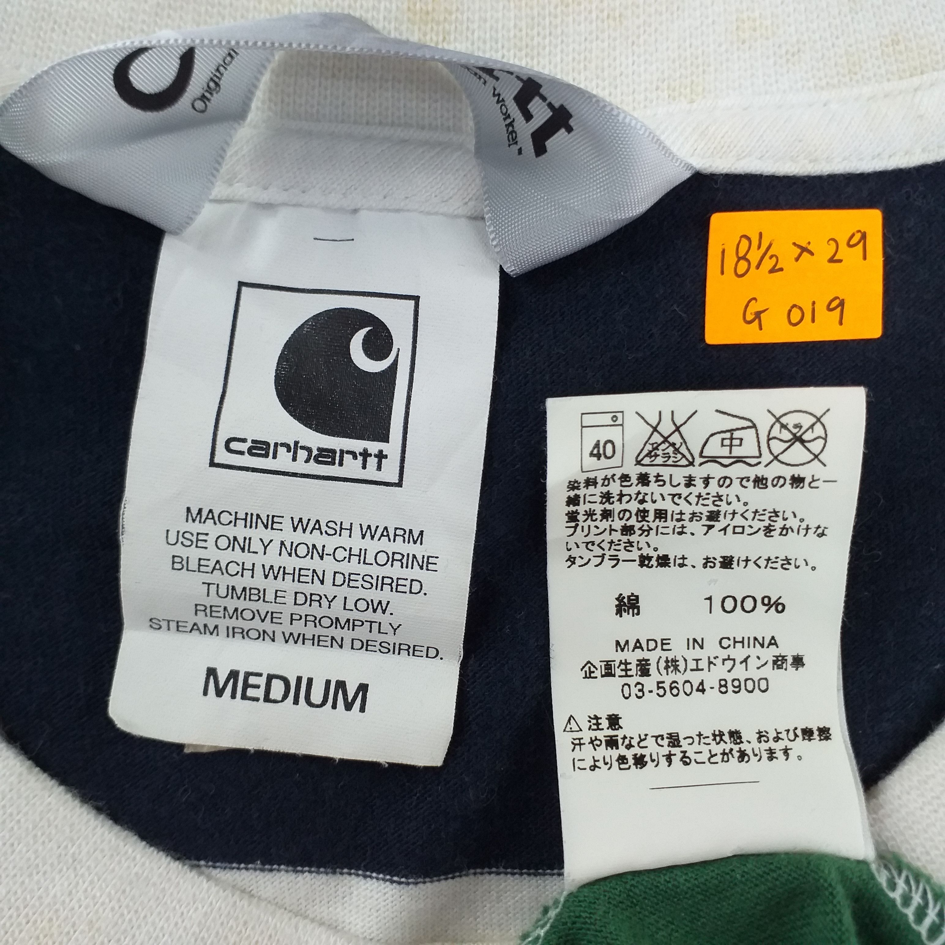 Carhartt Carhartt Single Pocket Stripes Medium T Shirt G019 Size US M / EU 48-50 / 2 - 5 Thumbnail