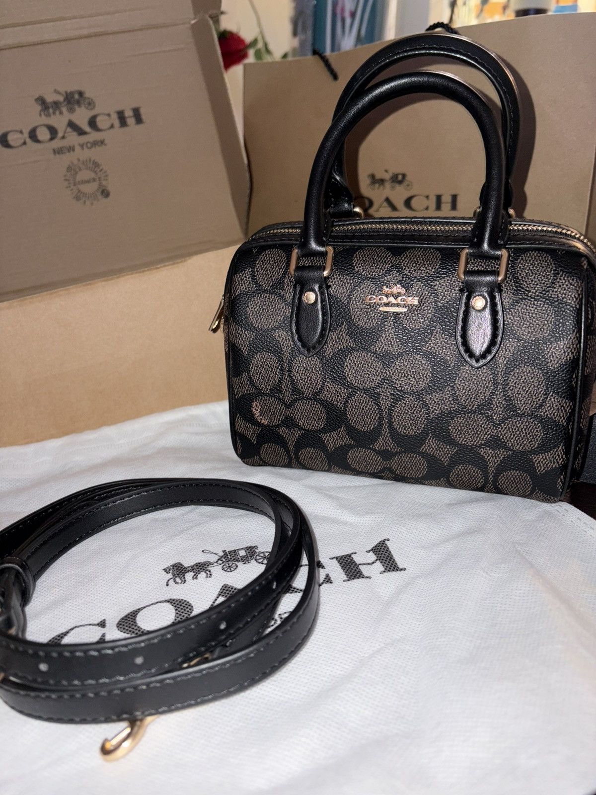 Coach Coach handbag in mini rowan leather Size ONE SIZE - 2 Thumbnail