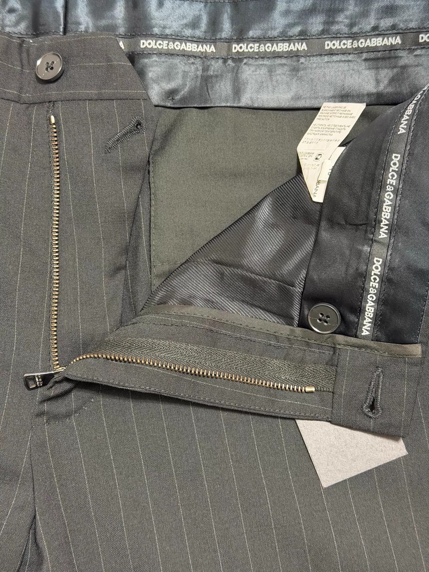 Dolce & Gabbana Dolce&Gabbana Men's Slim Wool Trousers 48 Size US 32 / EU 48 - 4 Thumbnail