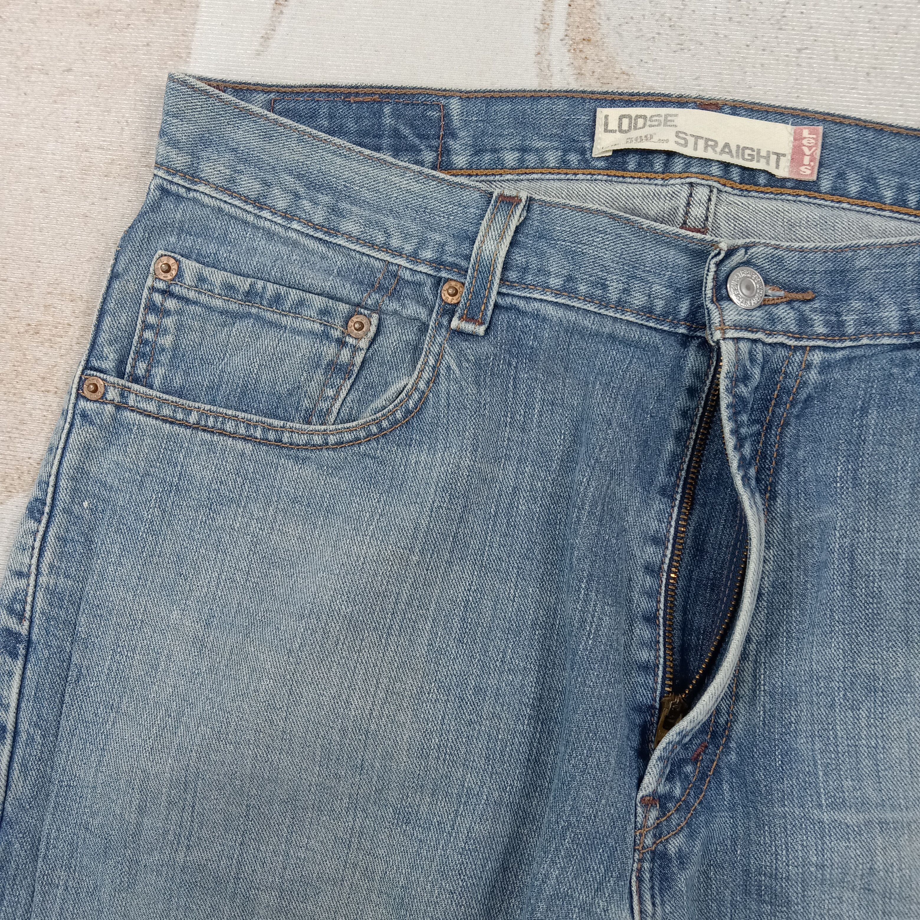 Levi's Levis569 American Distressed Denim Jeans C280N18 Size US 34 / EU 50 - 3 Thumbnail