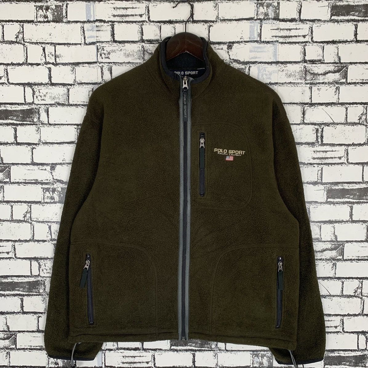 Polo Ralph Lauren Polo Sport Ralph Lauren Fleece Pullover Zipper Jacket Size US L / EU 52-54 / 3 - 1 Thumbnail
