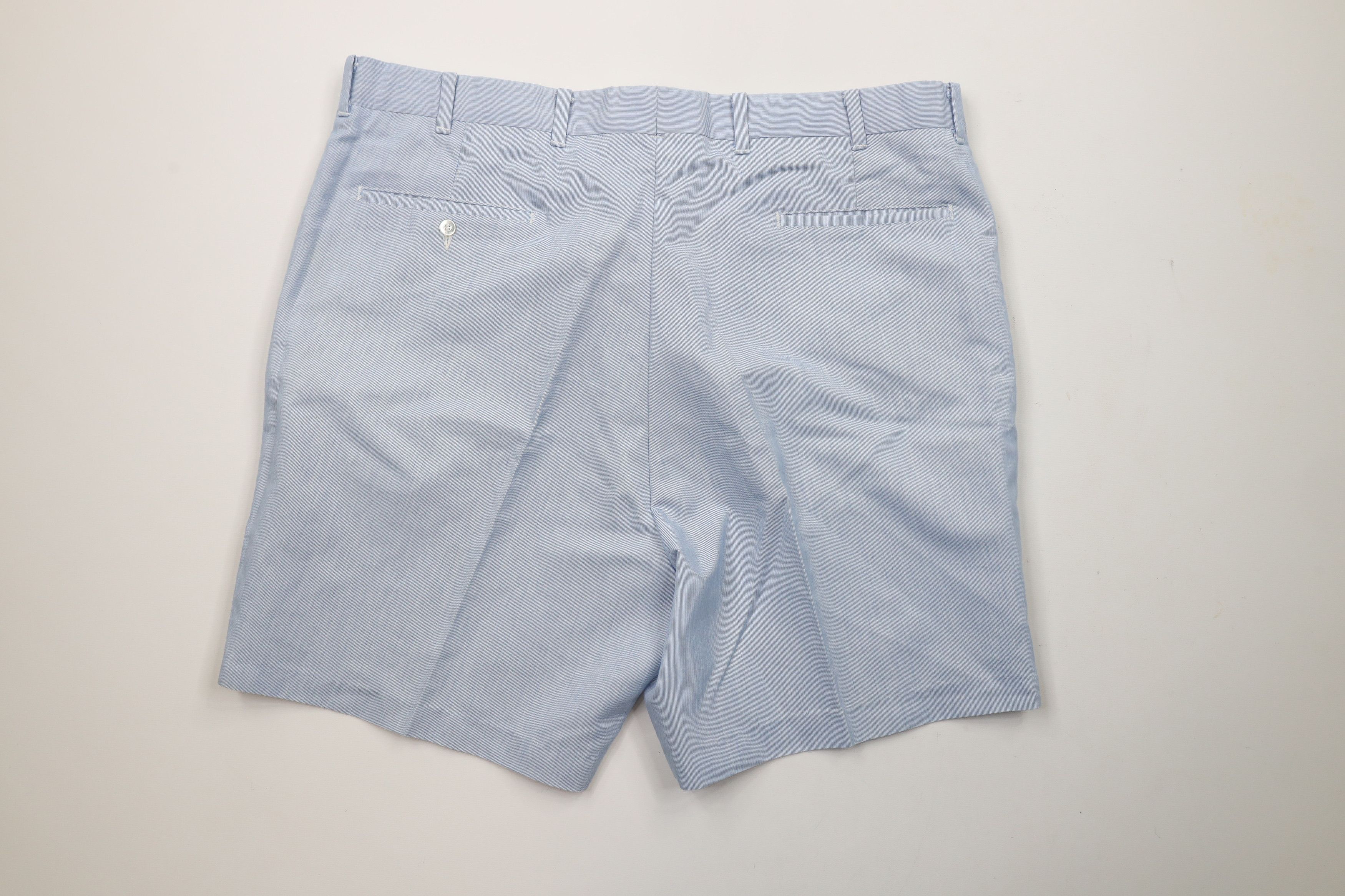 Vintage Vintage 70s Streetwear Above Knee Chino Shorts Blue USA Size US 38 / EU 54 - 7 Thumbnail