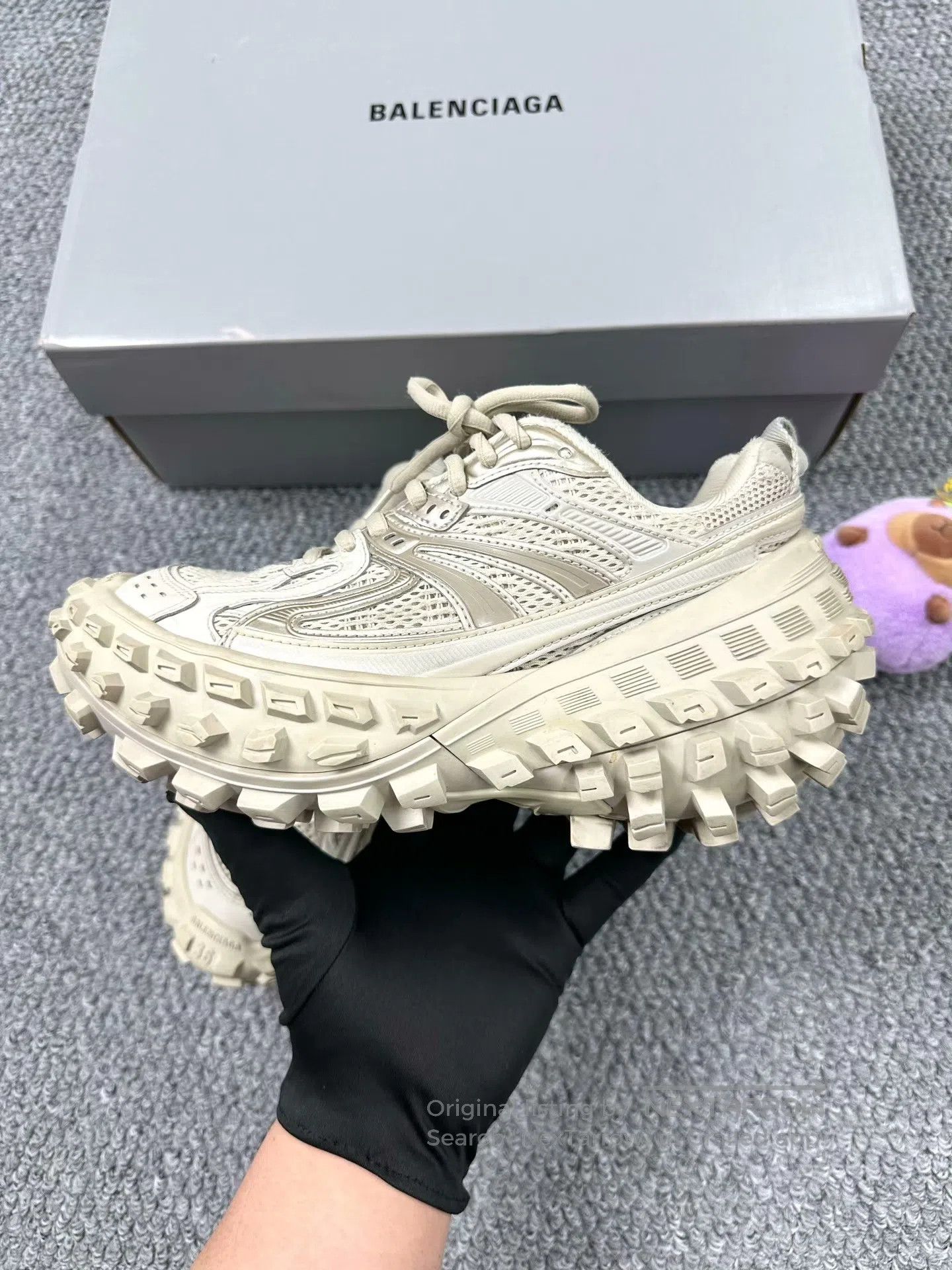Balenciaga Balenciaga Tan Tire Shoes| Size US 5.5 / IT 35.5 - 3 Thumbnail