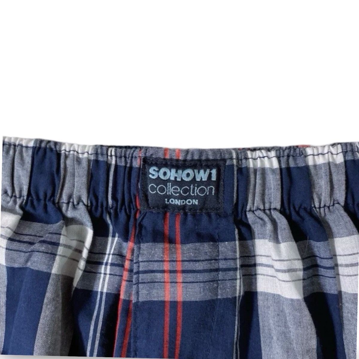 Other Sohow1 Collection London Men’s Blue Plaid Boxers Size Large Size 36 - 3 Thumbnail