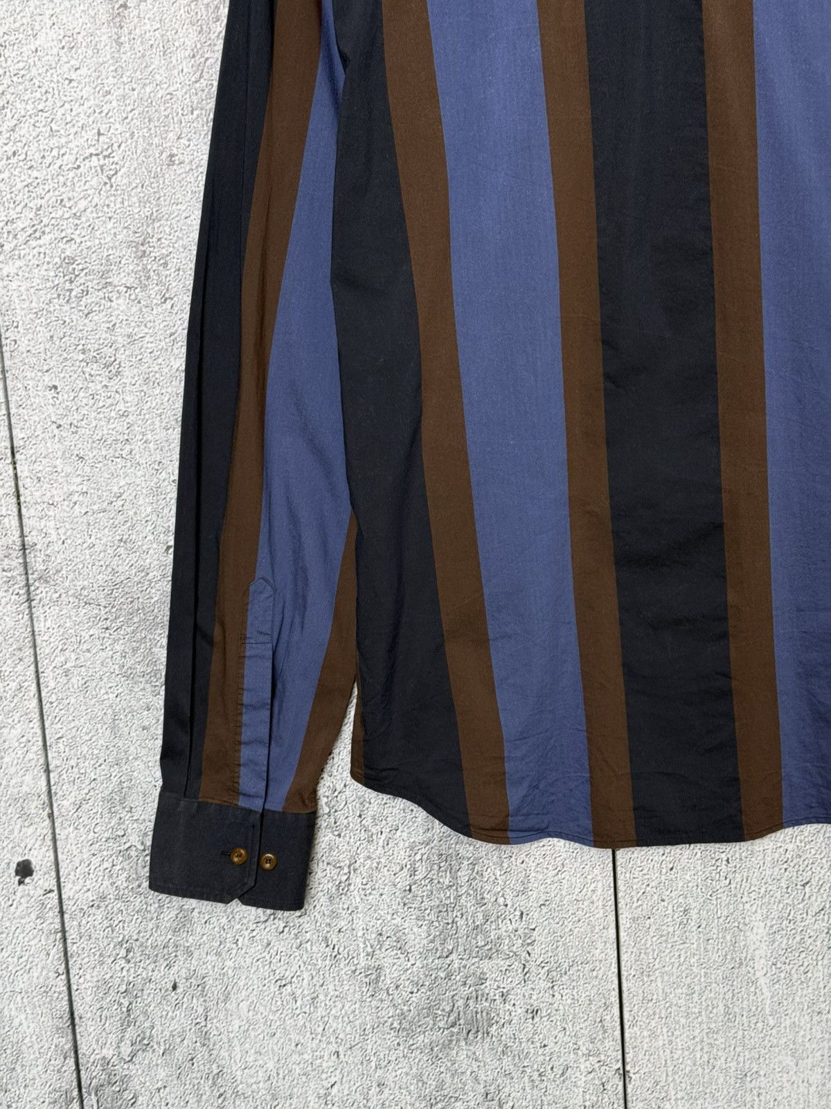 Vivienne Westwood Vintage Vivienne Westwood Striped Button Long Sleeve Shirt Size US L / EU 52-54 / 3 - 13 Thumbnail
