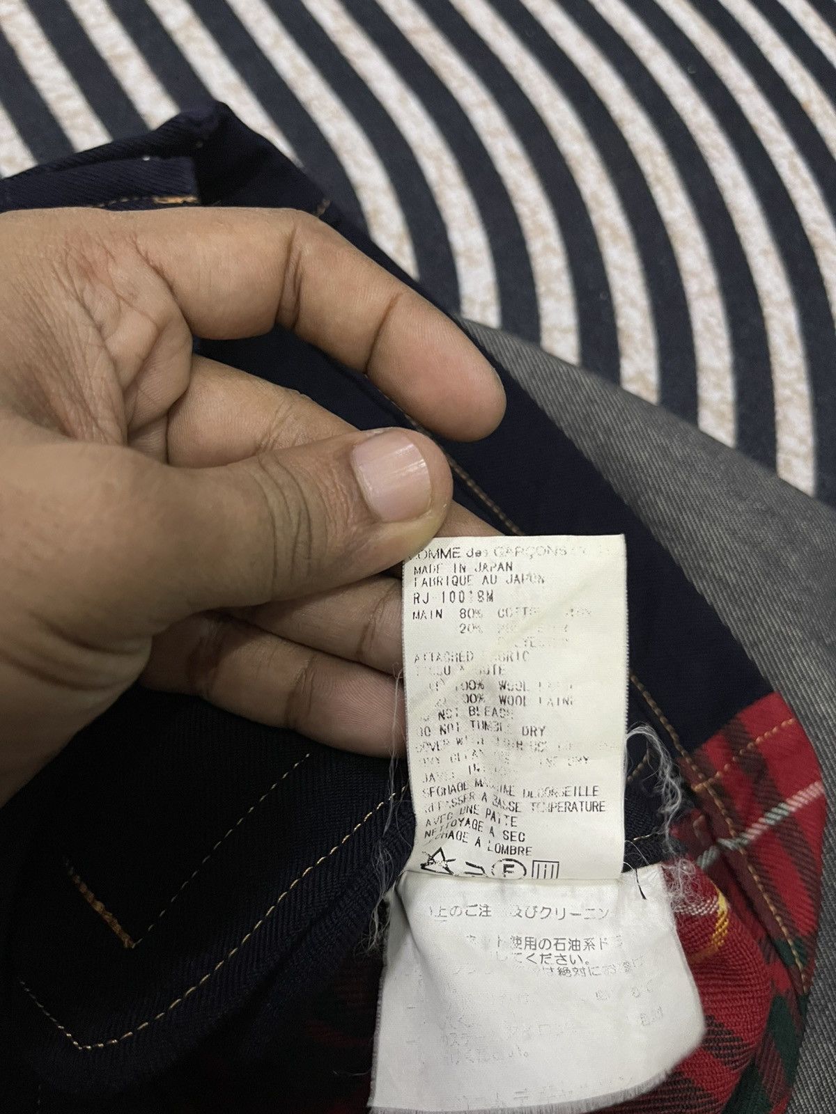 Comme des Garcons A/W 1999 COMME DES GARCONS TARTAN DENIM JACKET Size M / US 6-8 / IT 42-44 - 10 Thumbnail
