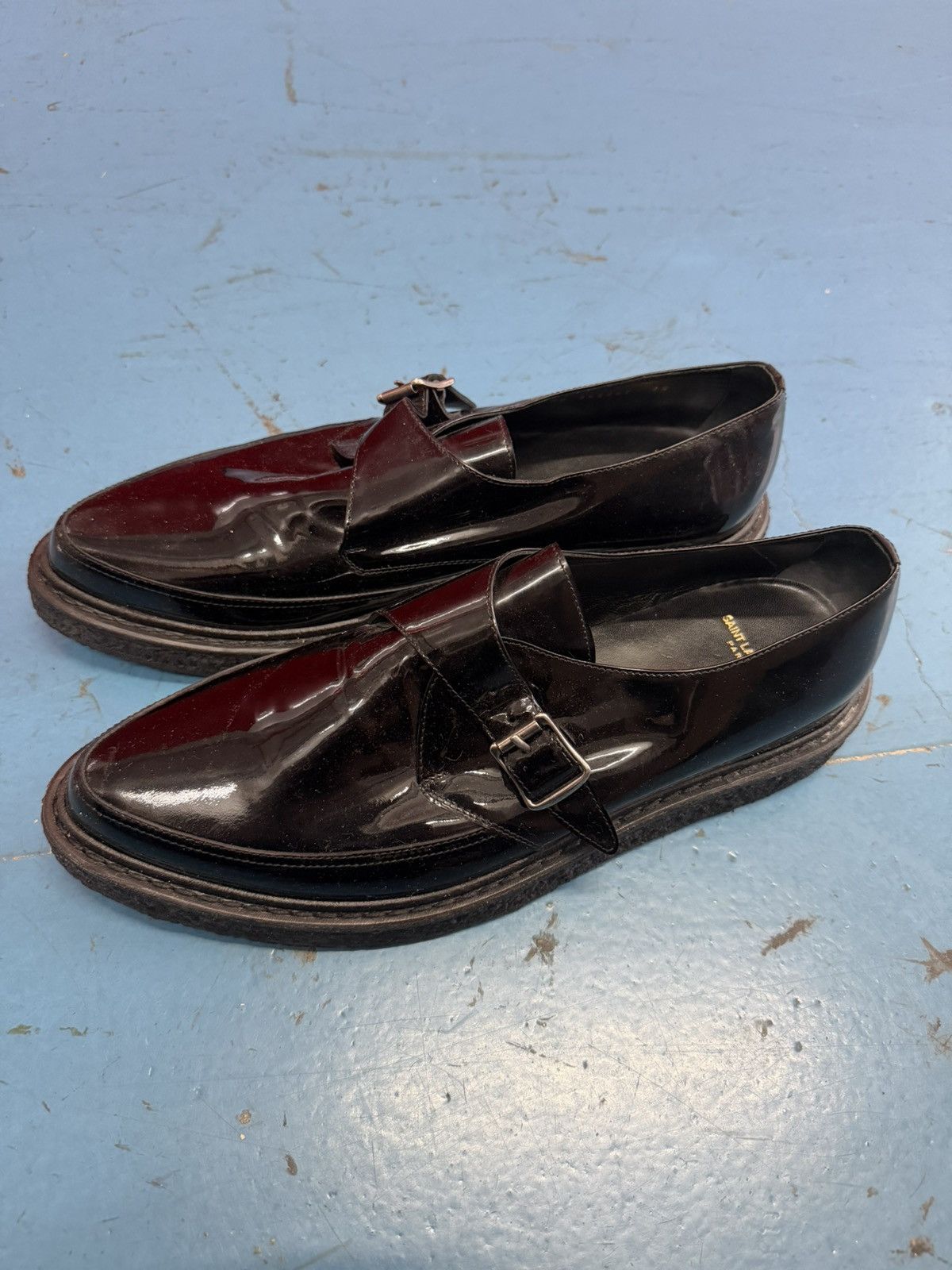 Saint Laurent Paris SAINT LAURENT BLACK CREEPERS Size US 12 / EU 45 - 3 Thumbnail