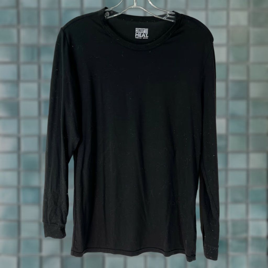 Vintage 32 Degrees Heat Mens Long Sleeve T Shirt Black Small Pullover Base Layer Regular Collarless Size US S / EU 44-46 / 1 - 1 Thumbnail