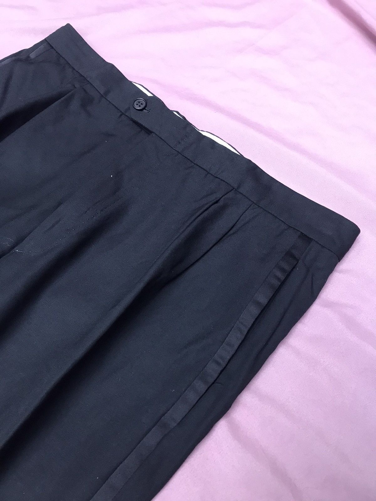 Other BLACK TUXEDO PANTS MADE OF MIDWEIGHT WOOL Size 42R - 2 Thumbnail