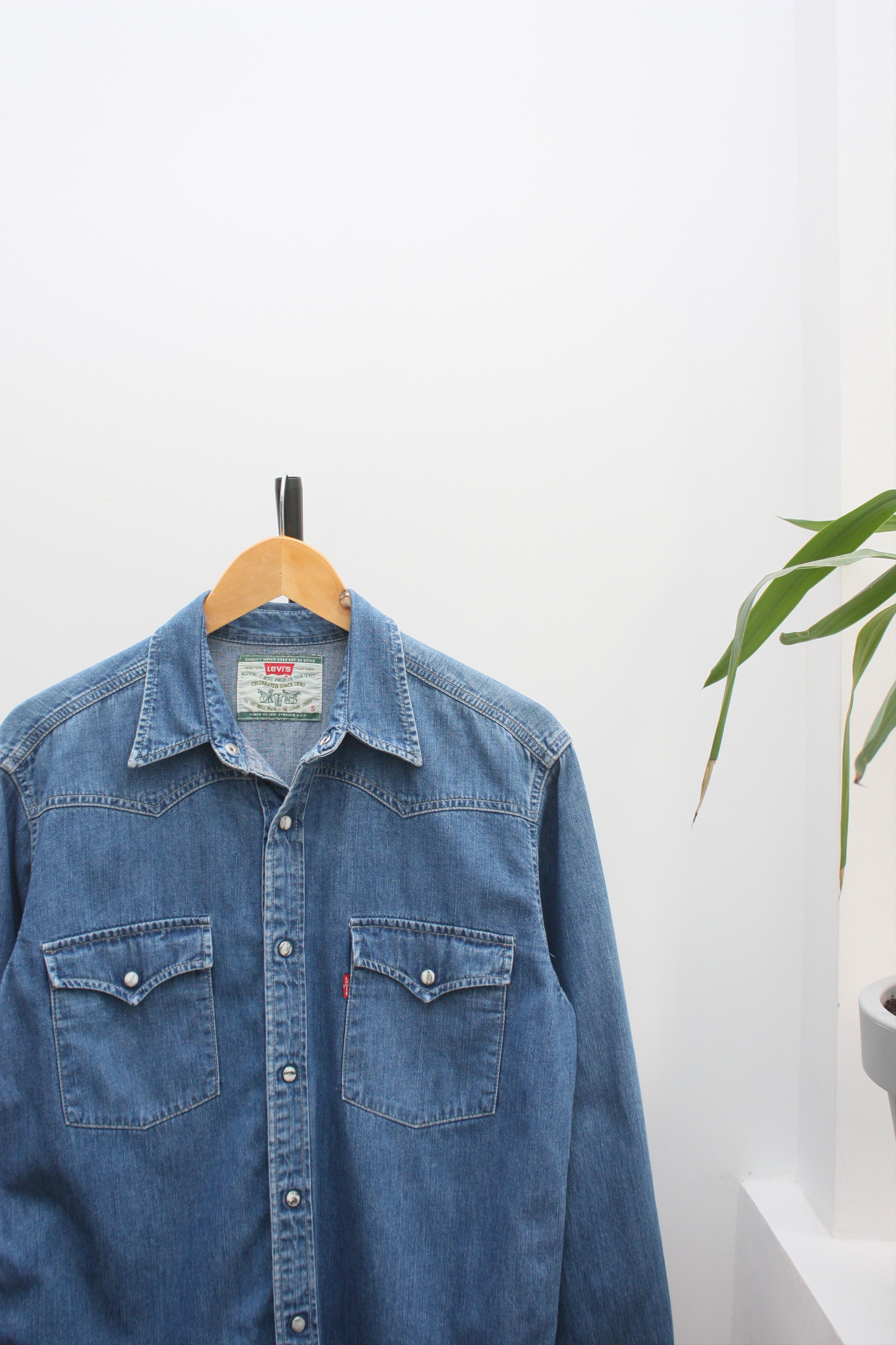 Levis Shorthorn Vintage Levi Denim Shirt Levi's Vintage Denim Blue
