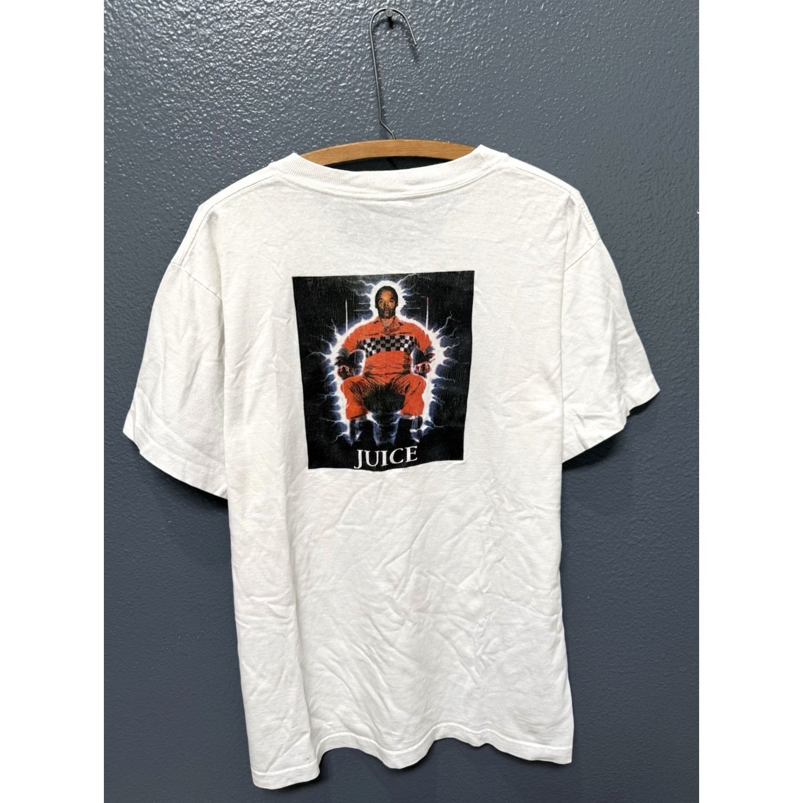 Vintage VINTAGE 90s OJ Simpson Trial Juice Is Loose Tee Shirt White Large Shirt Mens L 90s Size US L / EU 52-54 / 3 - 2 Thumbnail