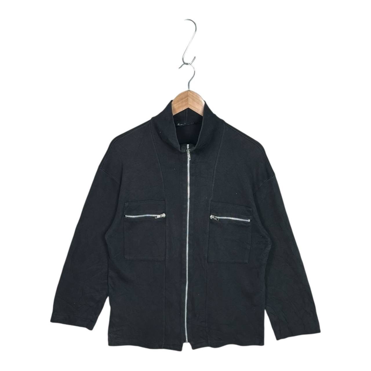 agnes b. Agnes B. Homme Paris Vintage Zip Sweatshirt Jacket Black M Size US M / EU 48-50 / 2 - 1 Thumbnail
