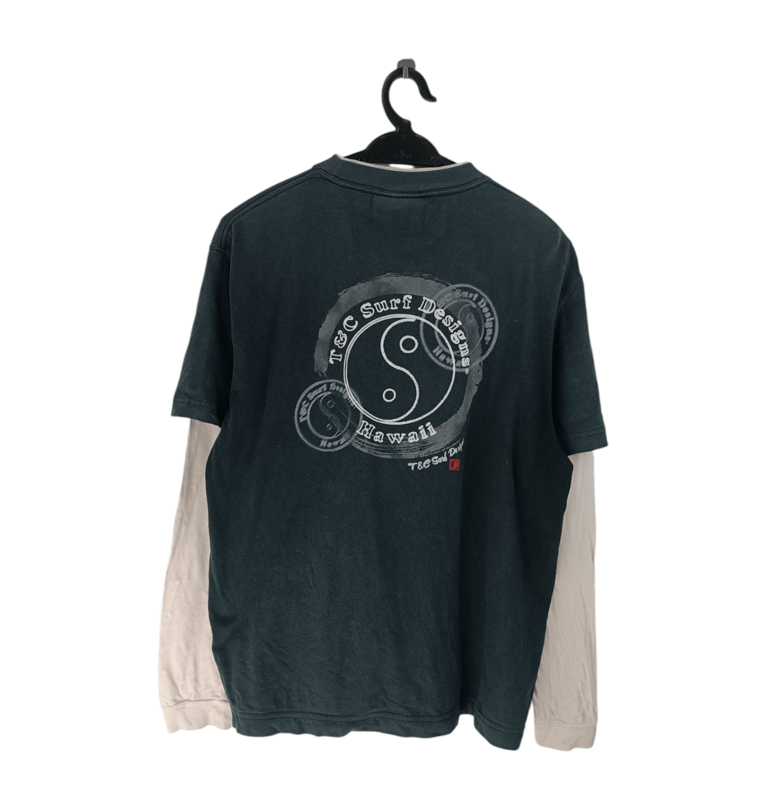 Vintage THRASHED FADED VINTAGE Y2K T&C DOUBLE LAYER LONGSLEEVE LGB Size US M / EU 48-50 / 2 - 2 Thumbnail