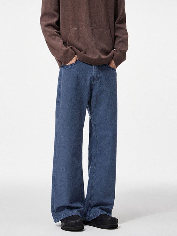 Japanese Brand Men's retro cleanfit loose straight leg jeans Size US 32 / EU 48 - 2 Thumbnail