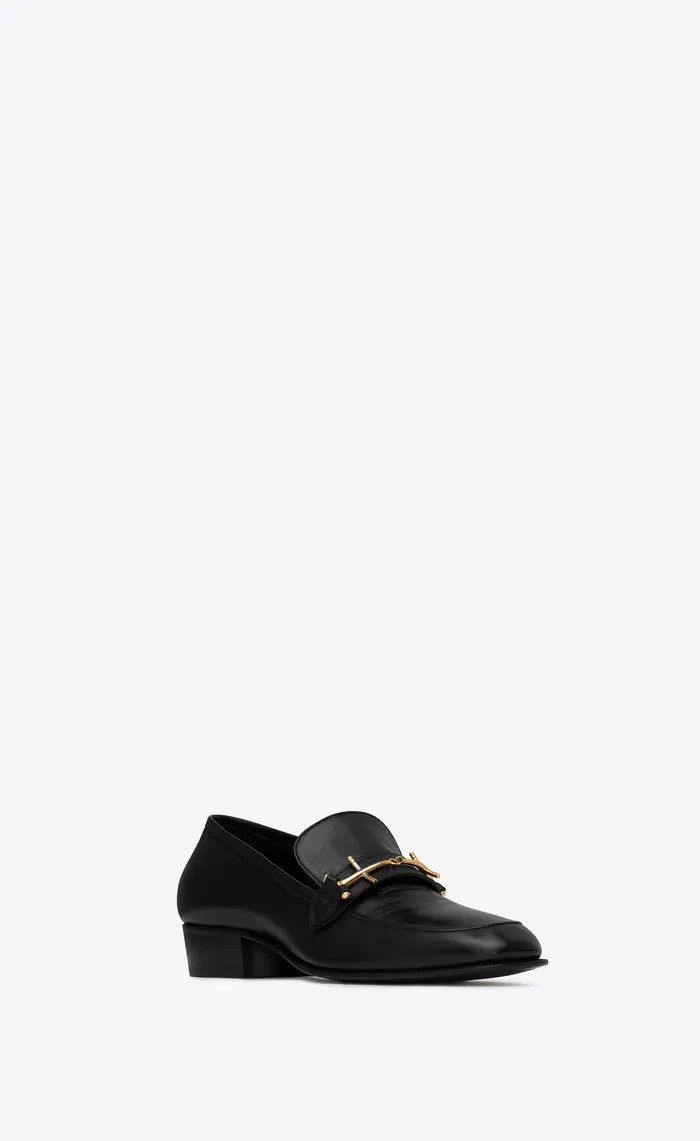 Saint Laurent Paris o1bcso1str1124 Solferino Penny Slippers in Black Size US 9.5 / EU 42-43 - 2 Thumbnail