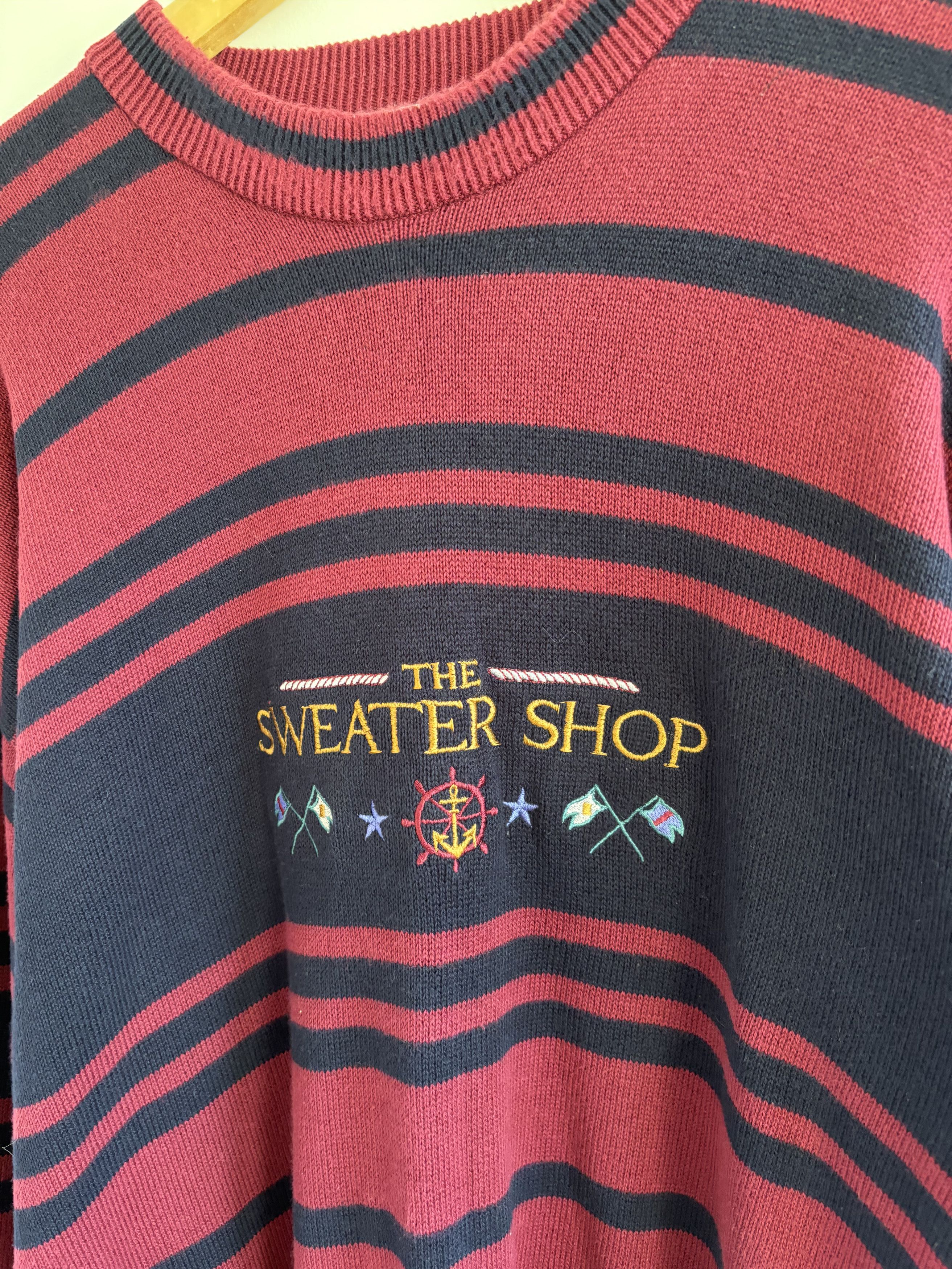 Japanese Brand Vintage The Sweater Shop Stripped Sweater Size US XL / EU 56 / 4 - 3 Thumbnail
